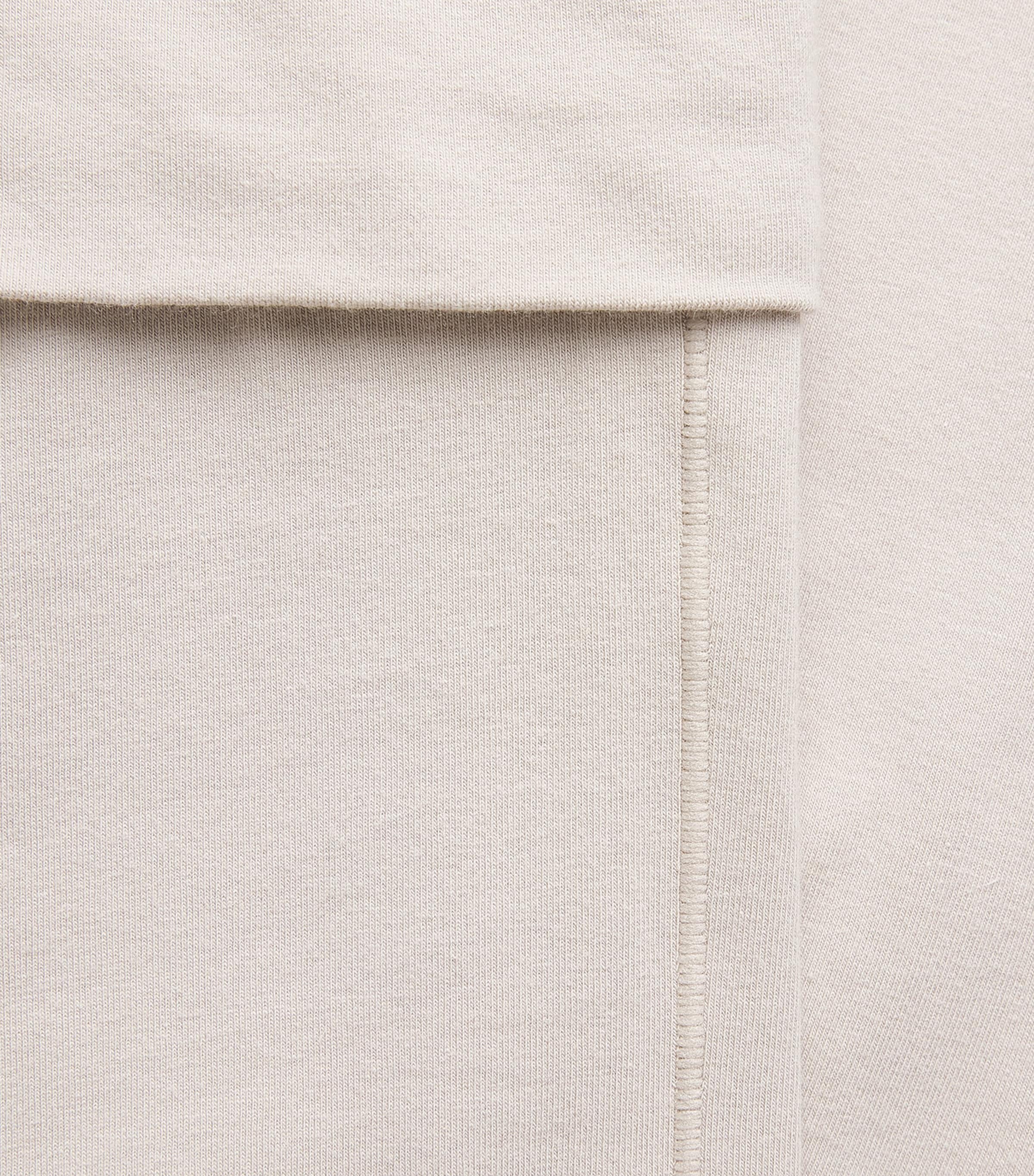 Skims Womens Cotton Jersey Foldover Trousers Stone Image 6