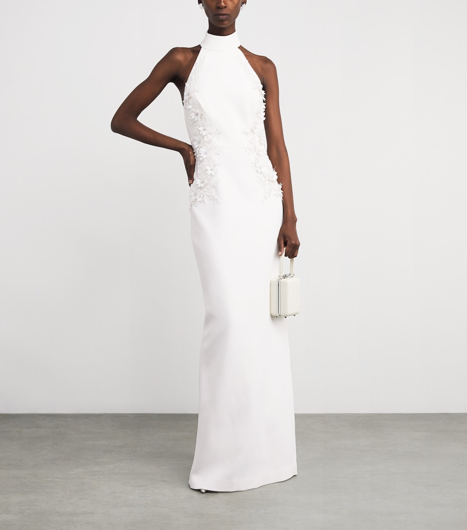 Embellished Halterneck Xanthe Gown IVORY Image 2