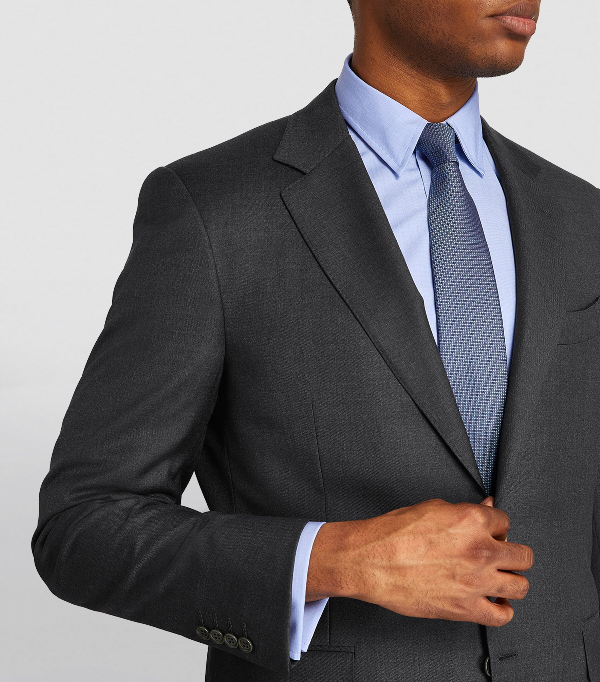 Wool 2-Piece Suit 12- DK GRY Image 16