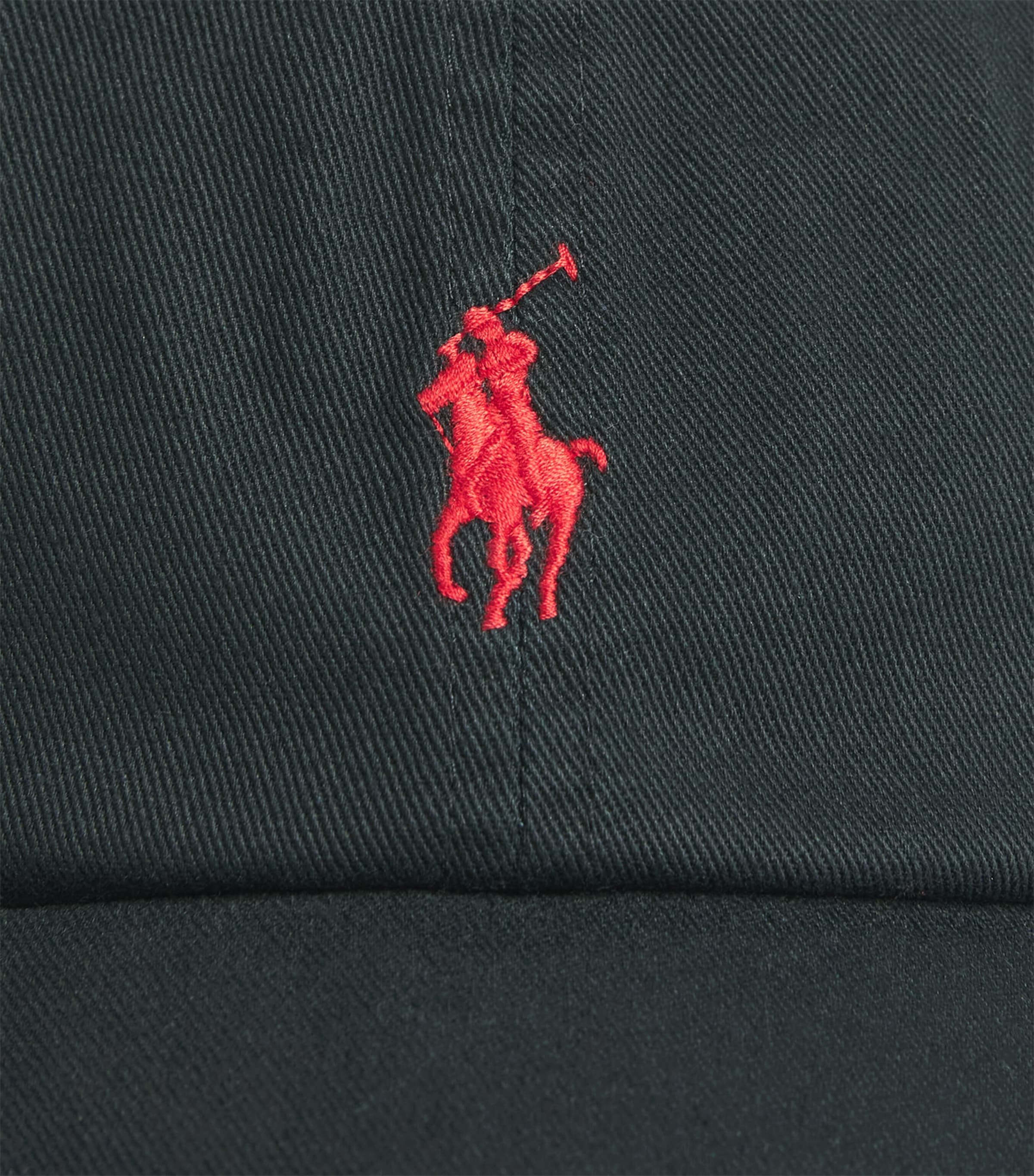 Polo Ralph Lauren Cotton Logo Baseball Cap Black Image 3