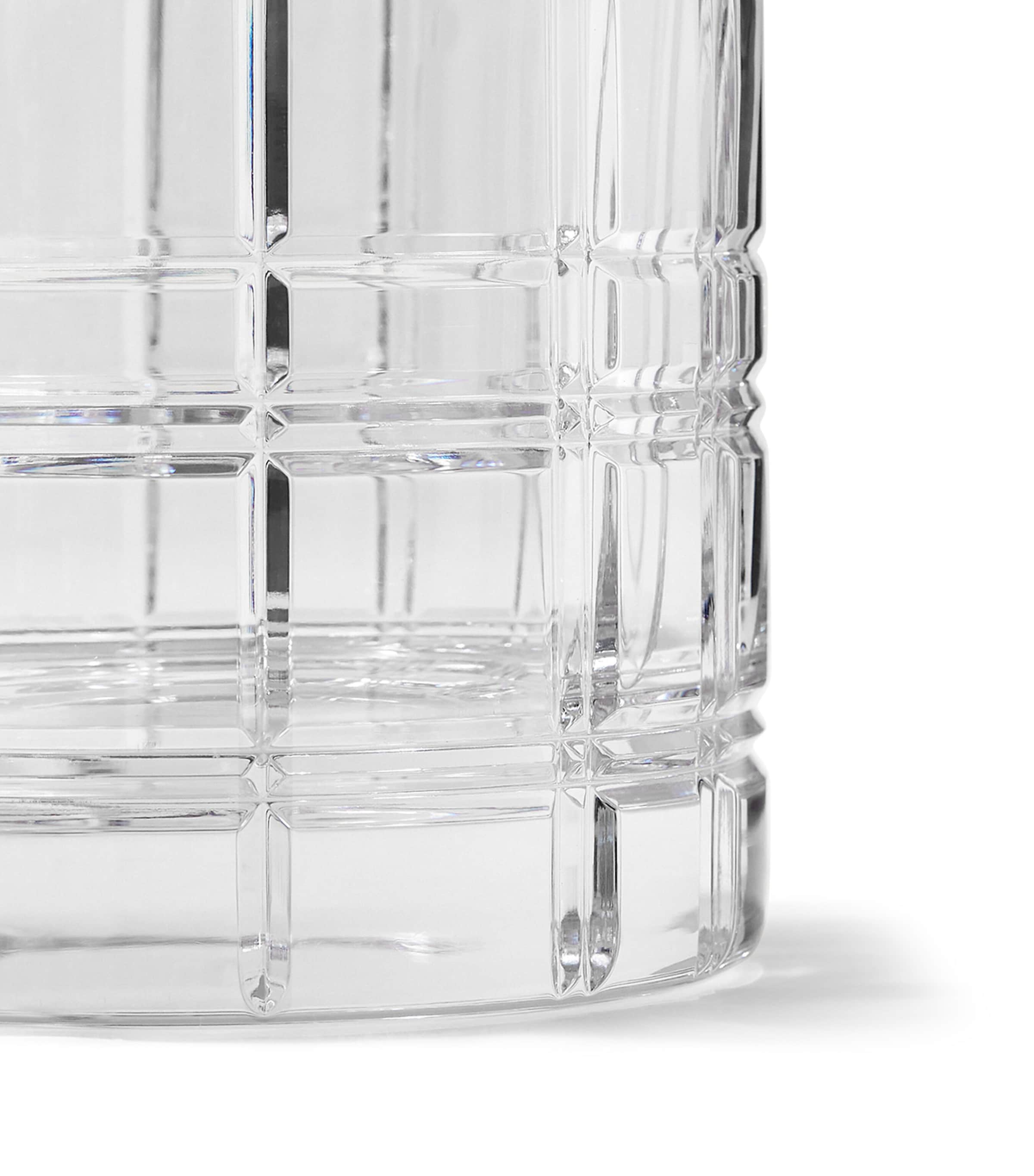 Large Hudson Plaid Vase (28.5cm) CLEAR Image 3