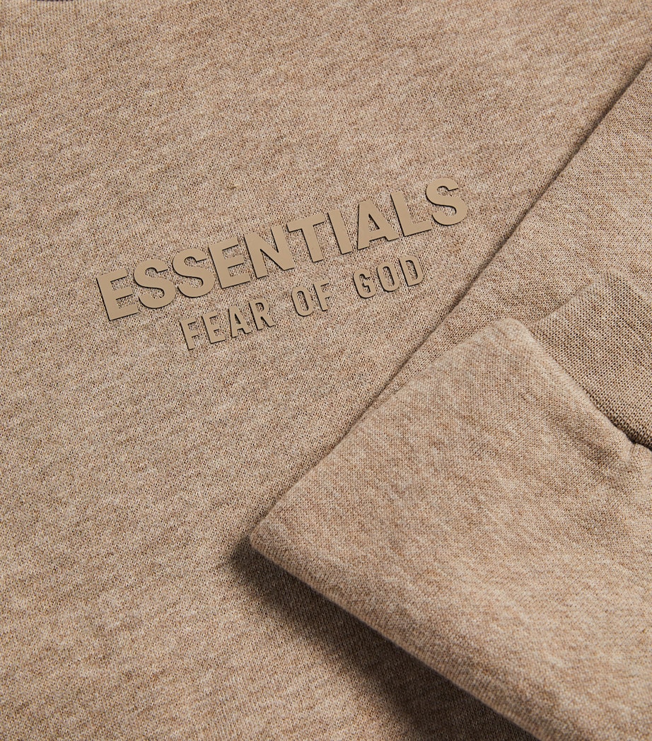 Cotton-Blend Logo Sweatshirt (2-16 Years) CORE HEATHER Image 3