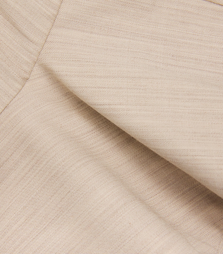 Jacquemus Womens Wool-Blend Paradiso Midi Dress Light Beige Image 6