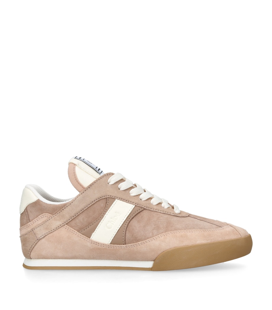 Leather Kick Low-Top Sneakers MID BROWN Image 1
