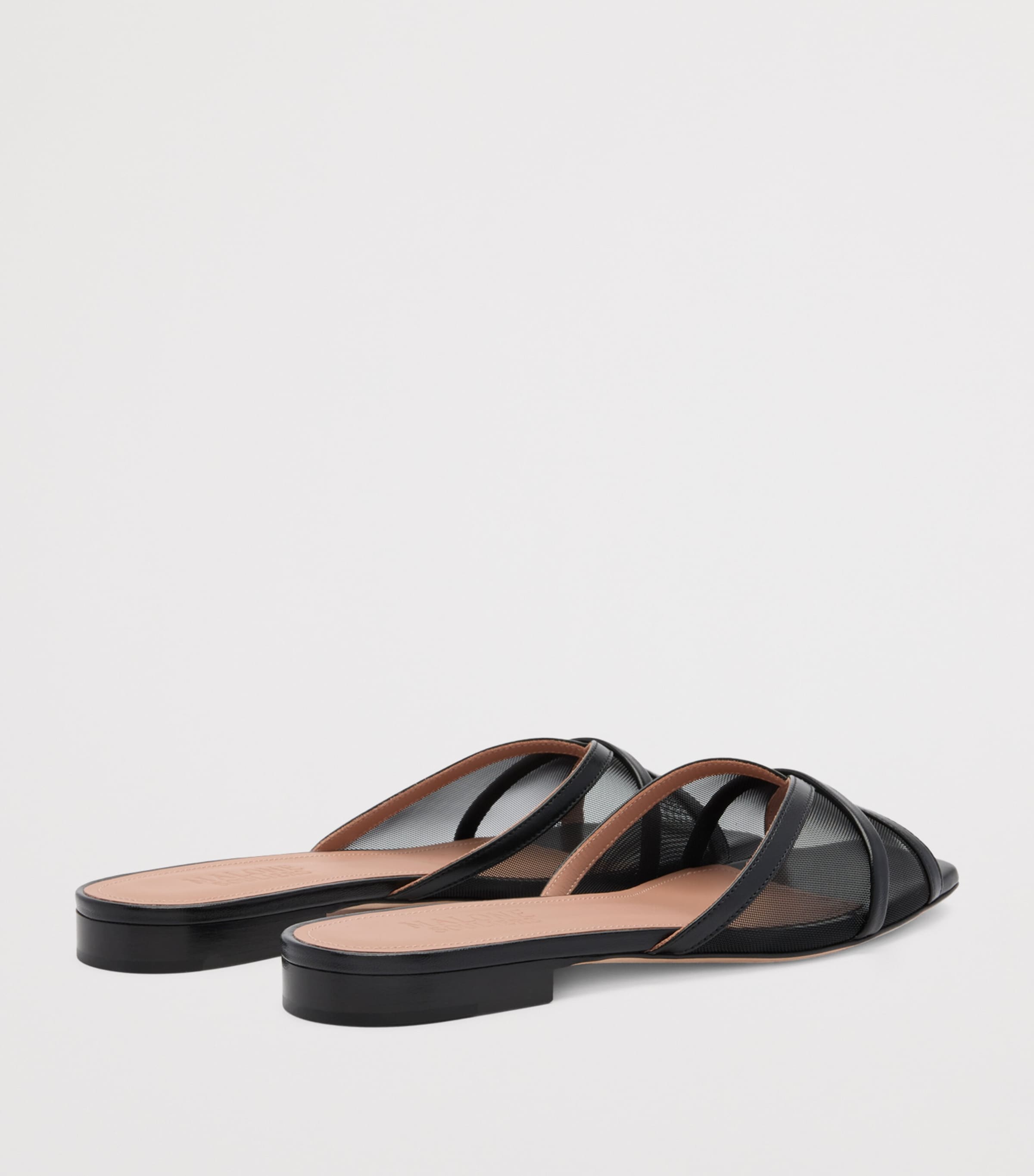 Mesh Perla Flat Mules BLACK Image 4