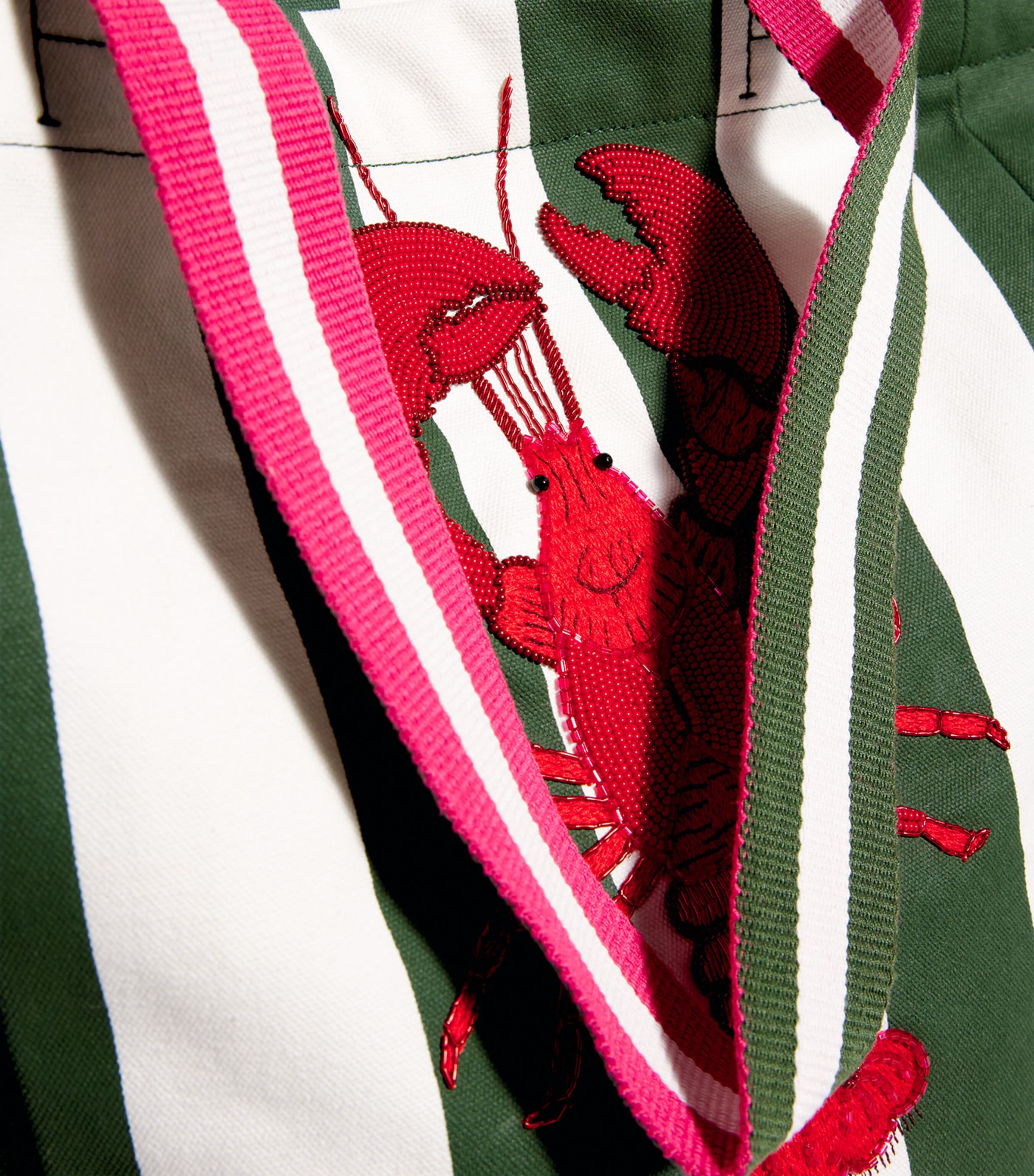 Harrods Embellished Lobster Tote Bag Image 5