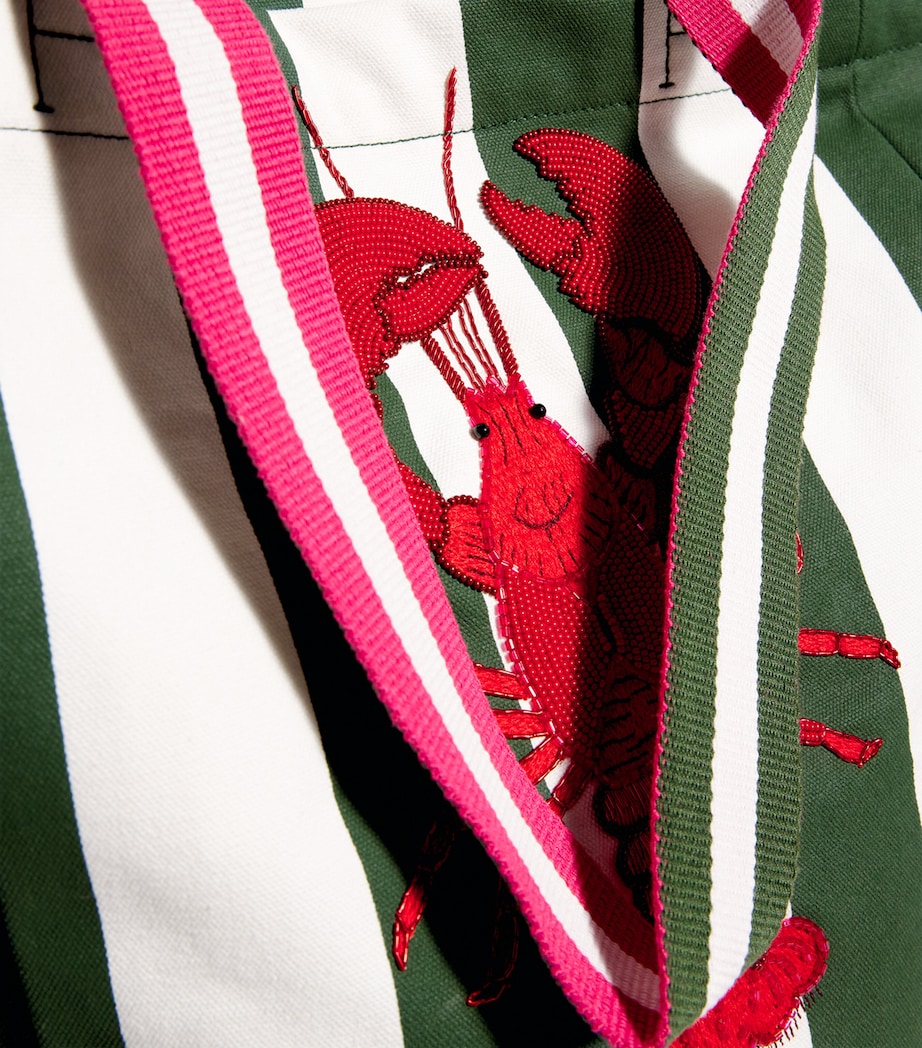 Harrods Embellished Lobster Tote Bag Image 5