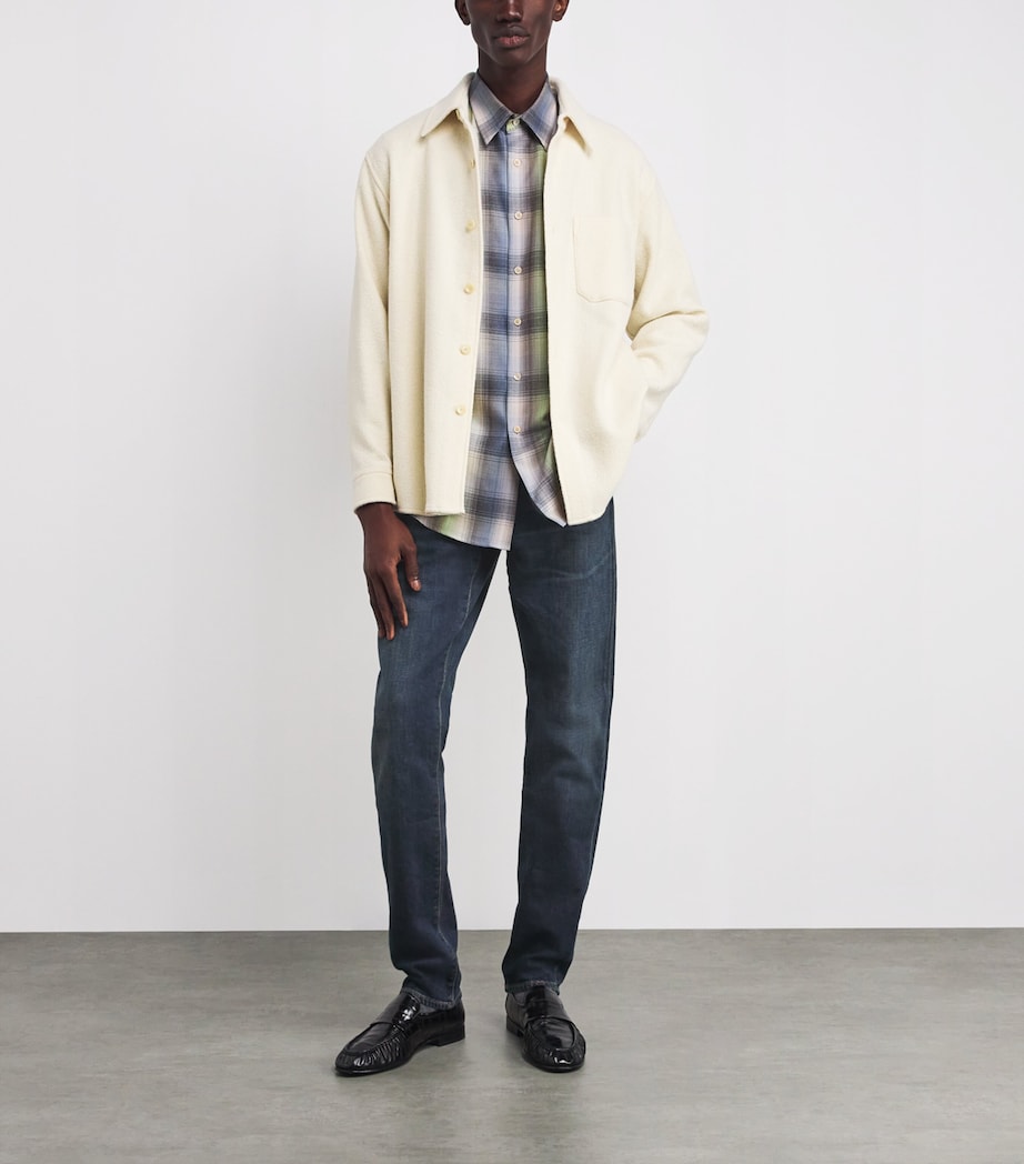 Stretch Cotton-Cashmere London Slim Tapered Jeans PRPEC Image 2