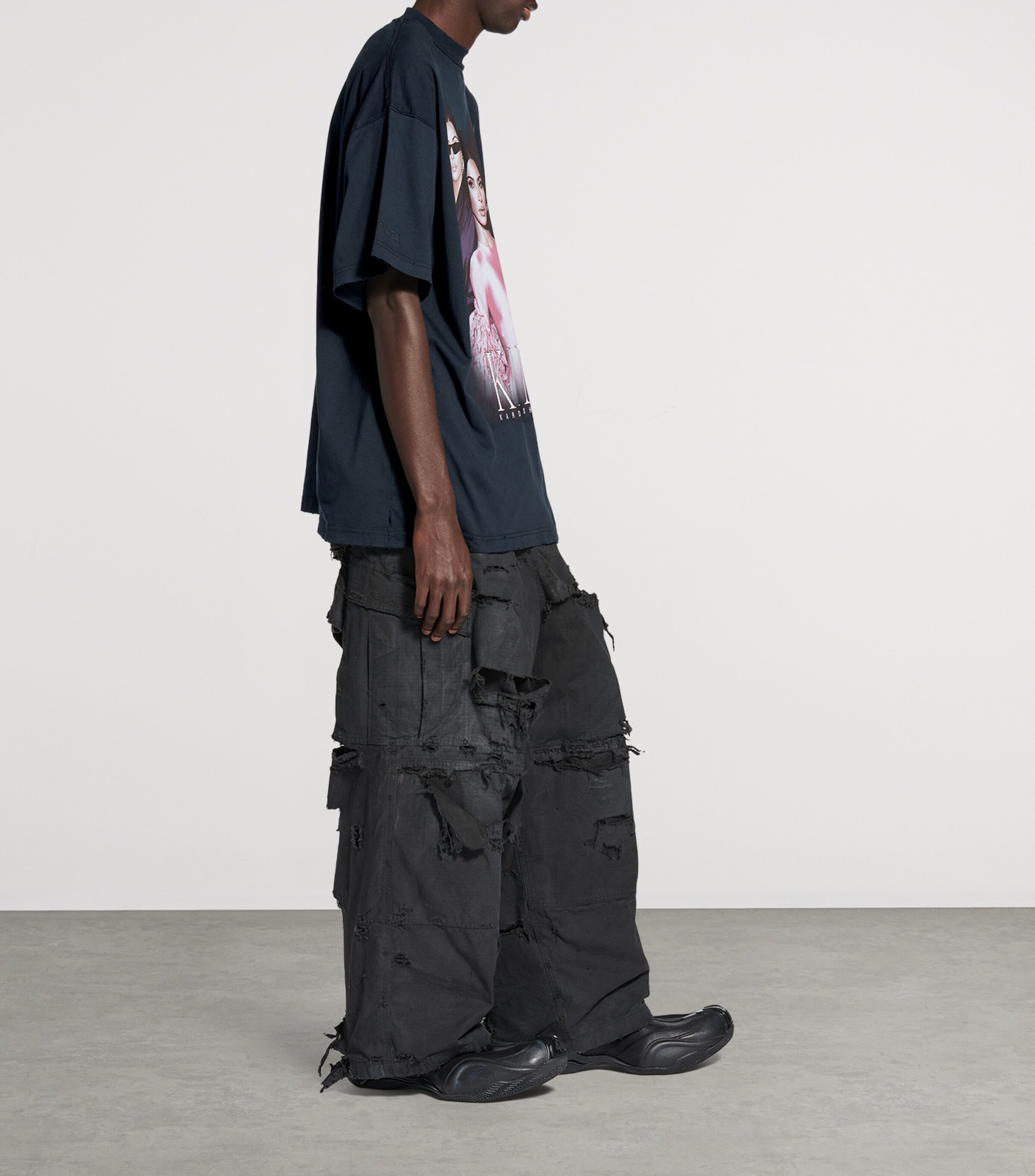 Balenciaga Cotton Kim K Oversized T-Shirt | Harrods US