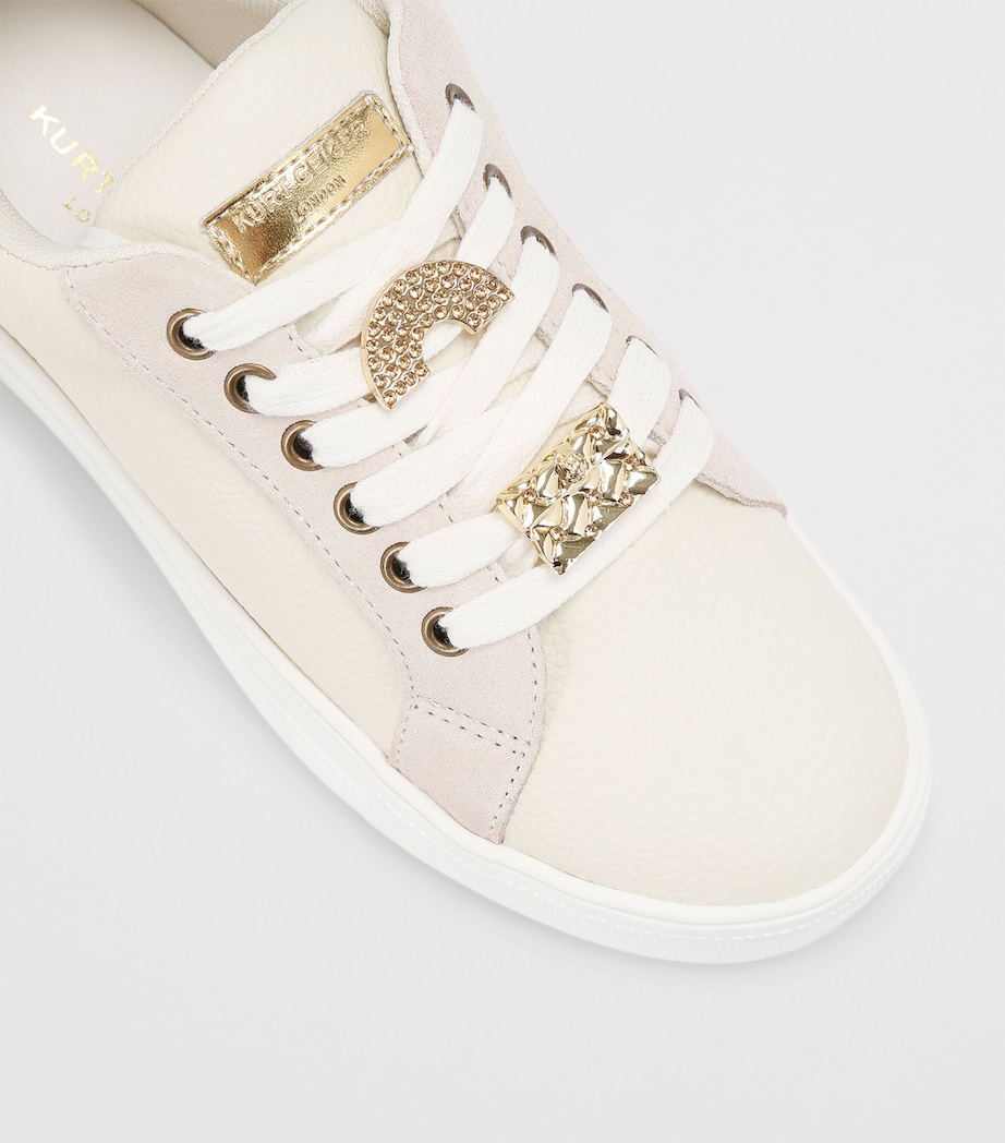 Leather Mini Laney Charm Sneakers GOLD Image 3