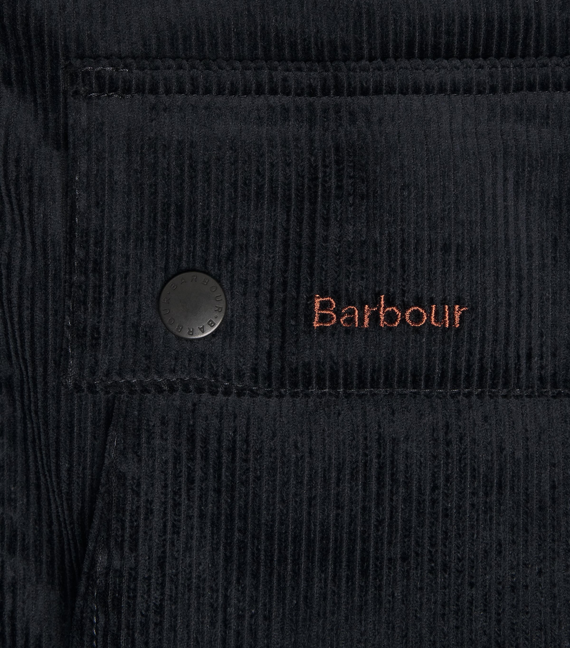 Barbour Mens x Paul Smith Corduroy Beaufort Casual Jacket Dk Navy Image 7