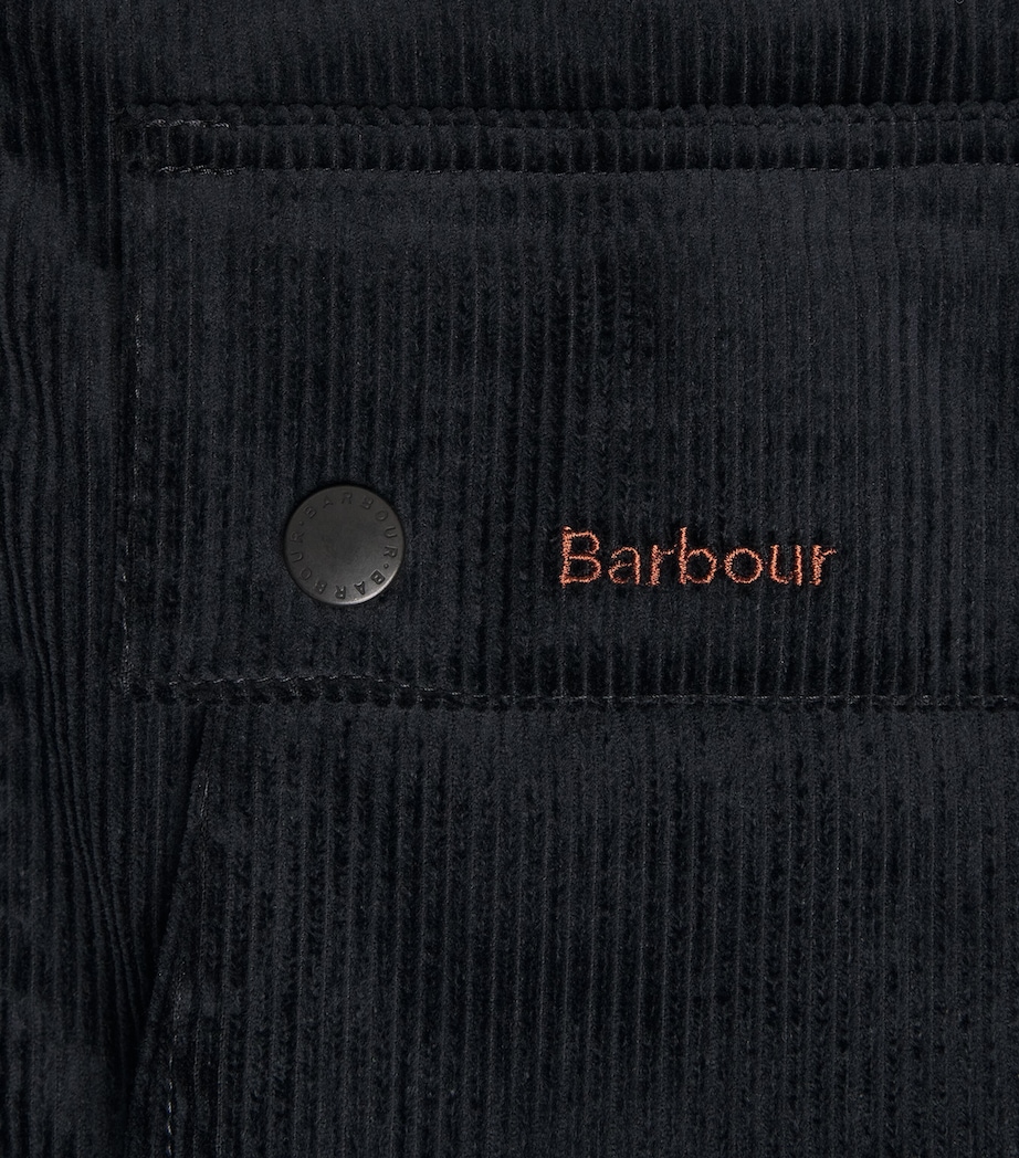 Barbour Mens x Paul Smith Corduroy Beaufort Casual Jacket Dk Navy Image 7