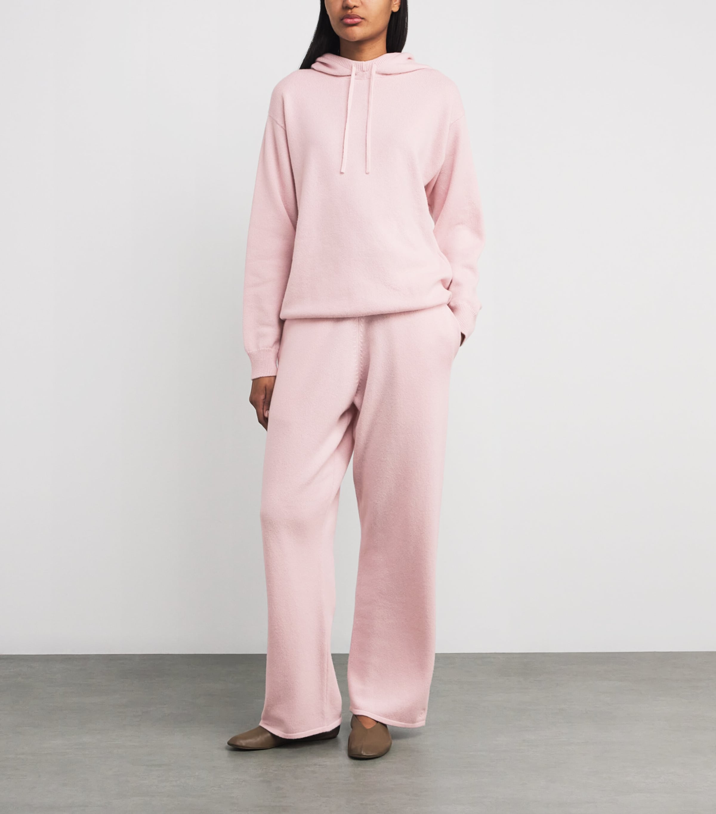 Cashmere Wide-Leg Sweatpants CHERRY BLOSSOM Image 2