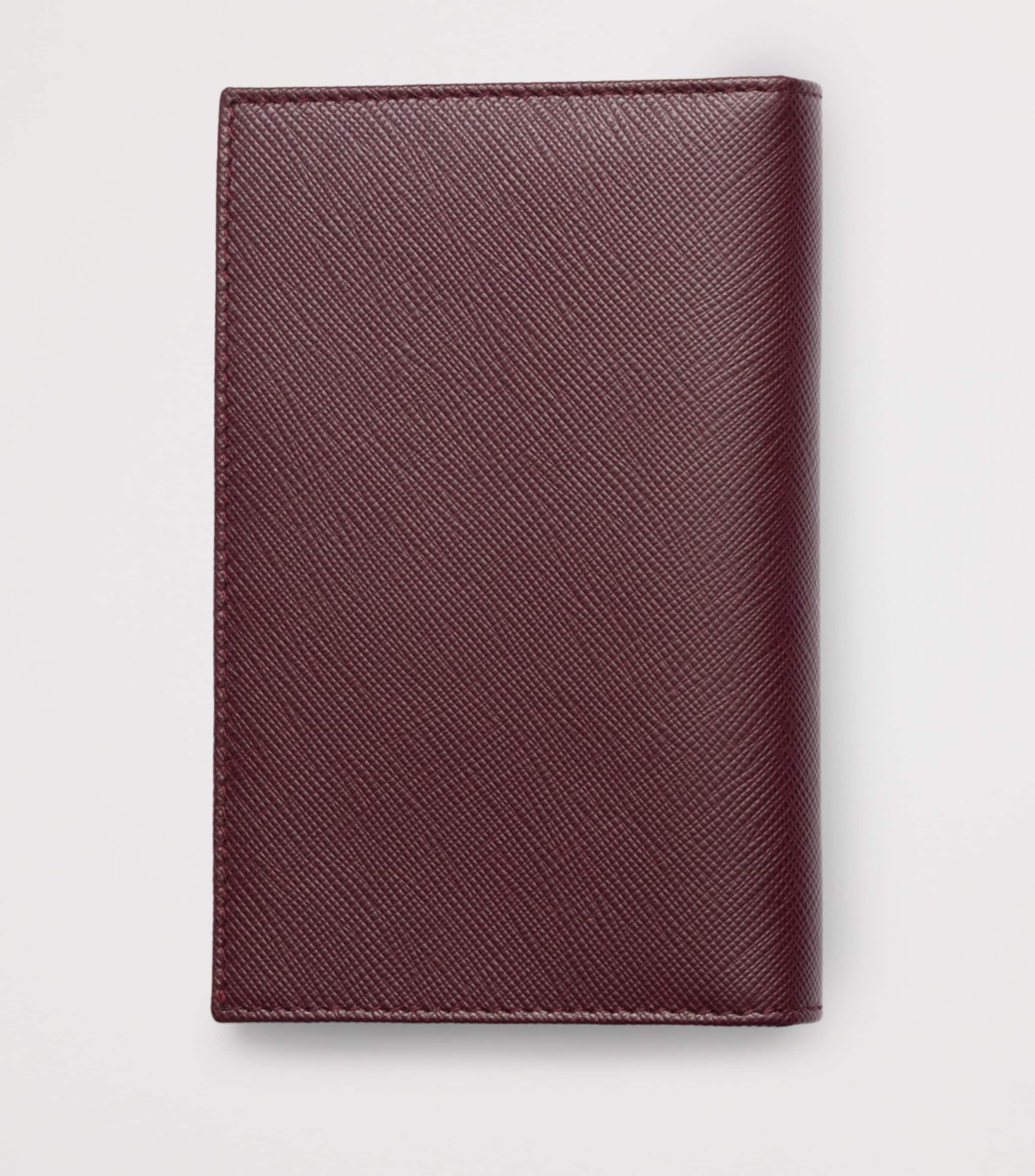 Saffiano Leather Logo Passport Holder F0007 Image 3