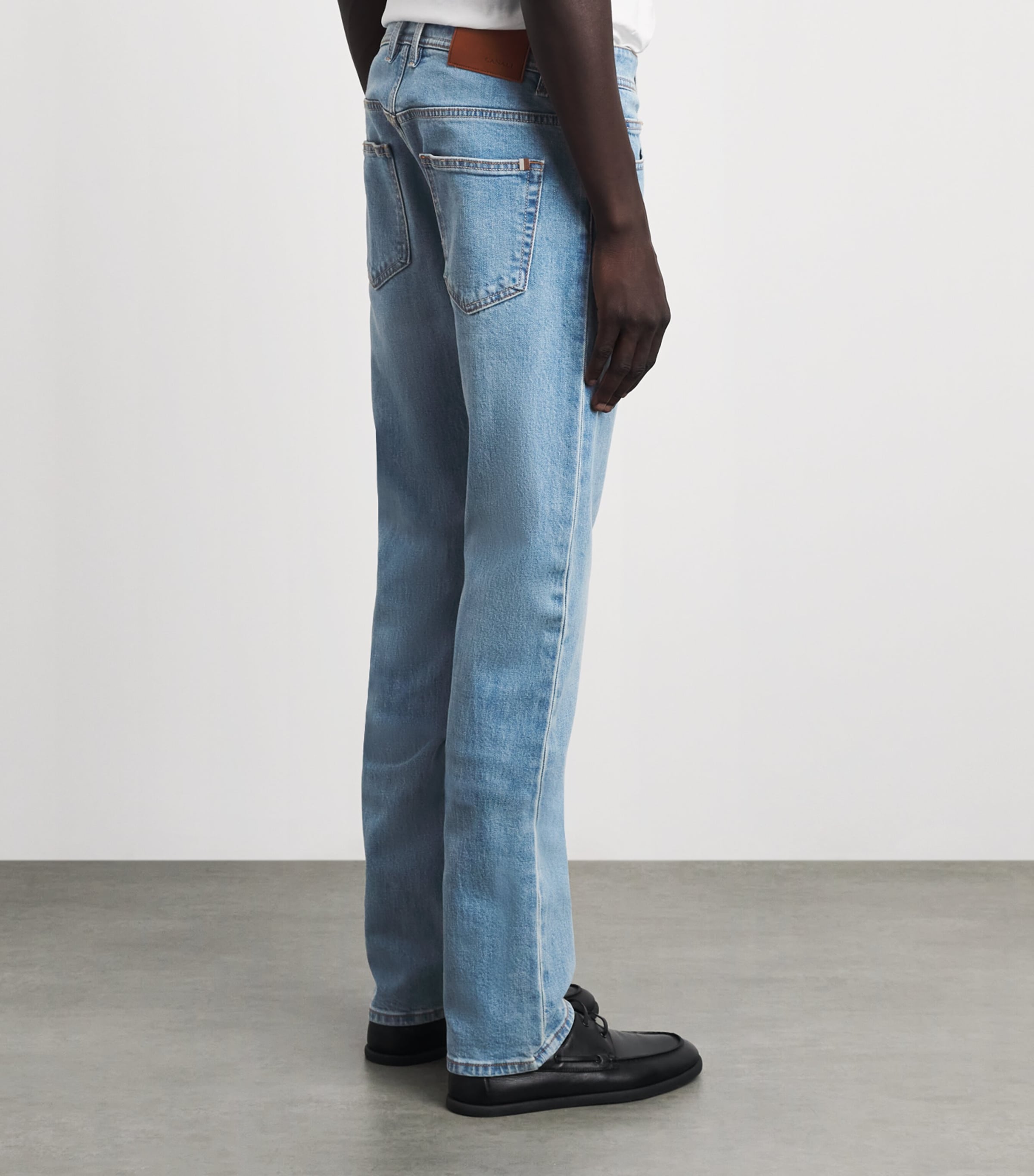 Canali Mens Straight Jeans Image 5