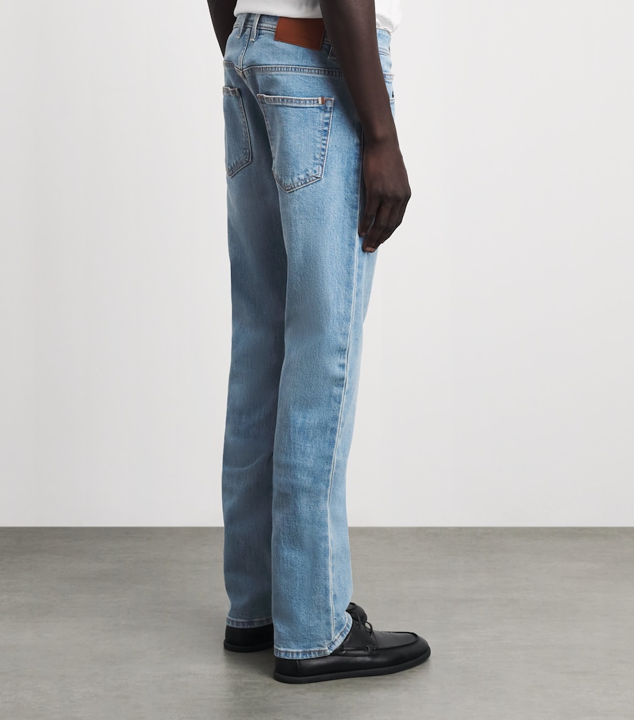 Canali Mens Straight Jeans Image 5