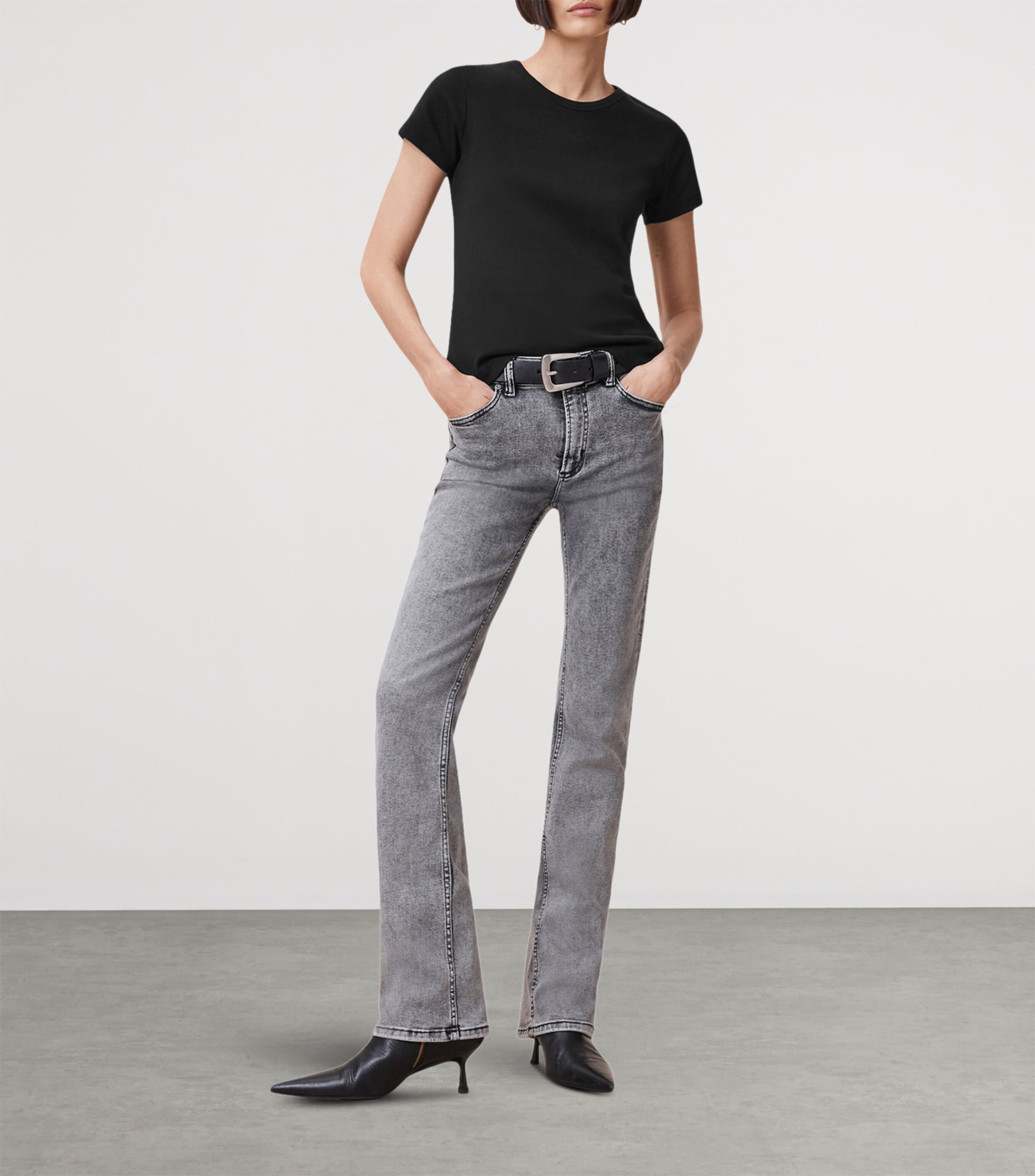 Organic Cotton Stevie T-Shirt BLACK Image 2