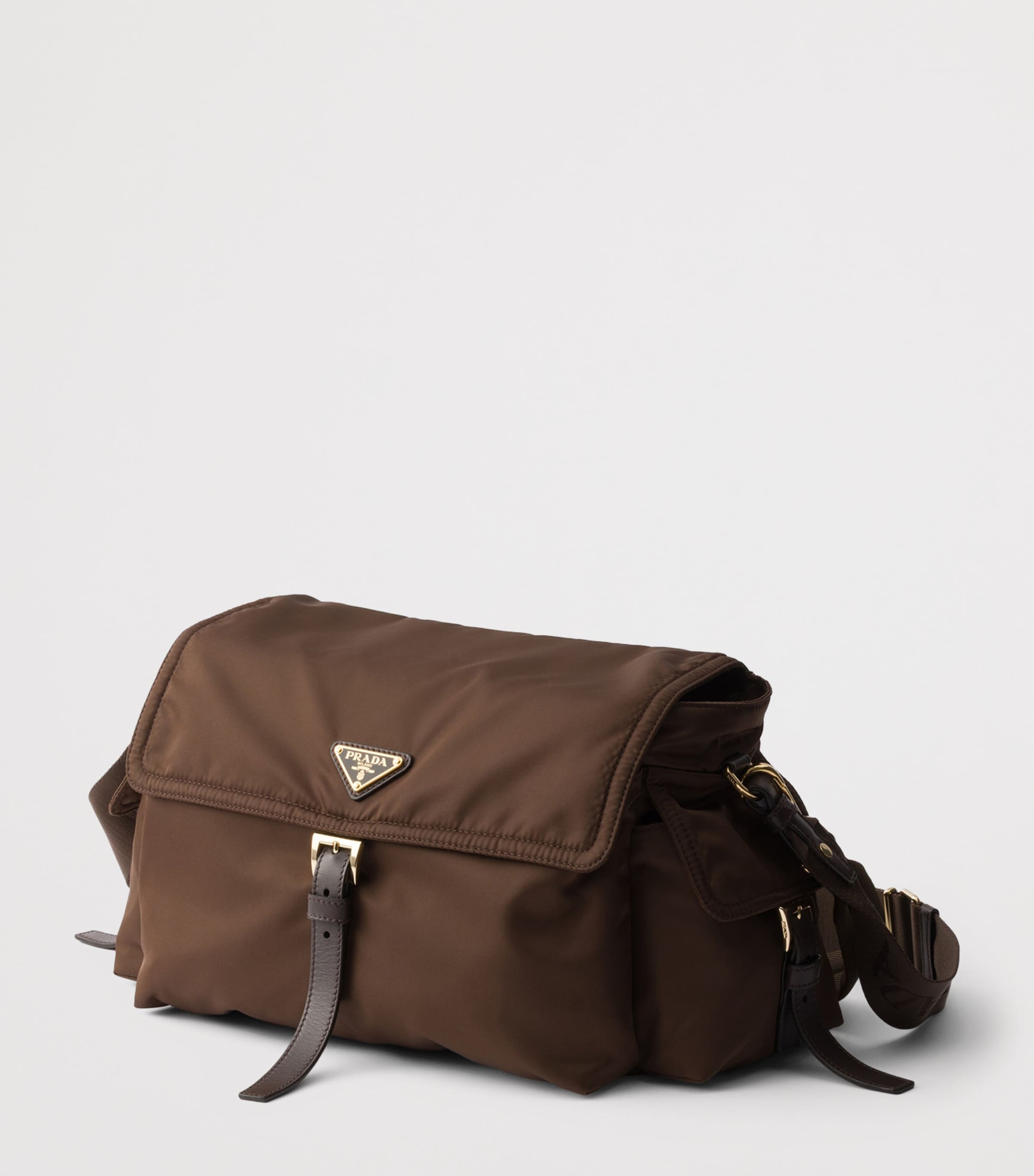Prada Re-Nylon Explore Shoulder Bag Brown Image 2