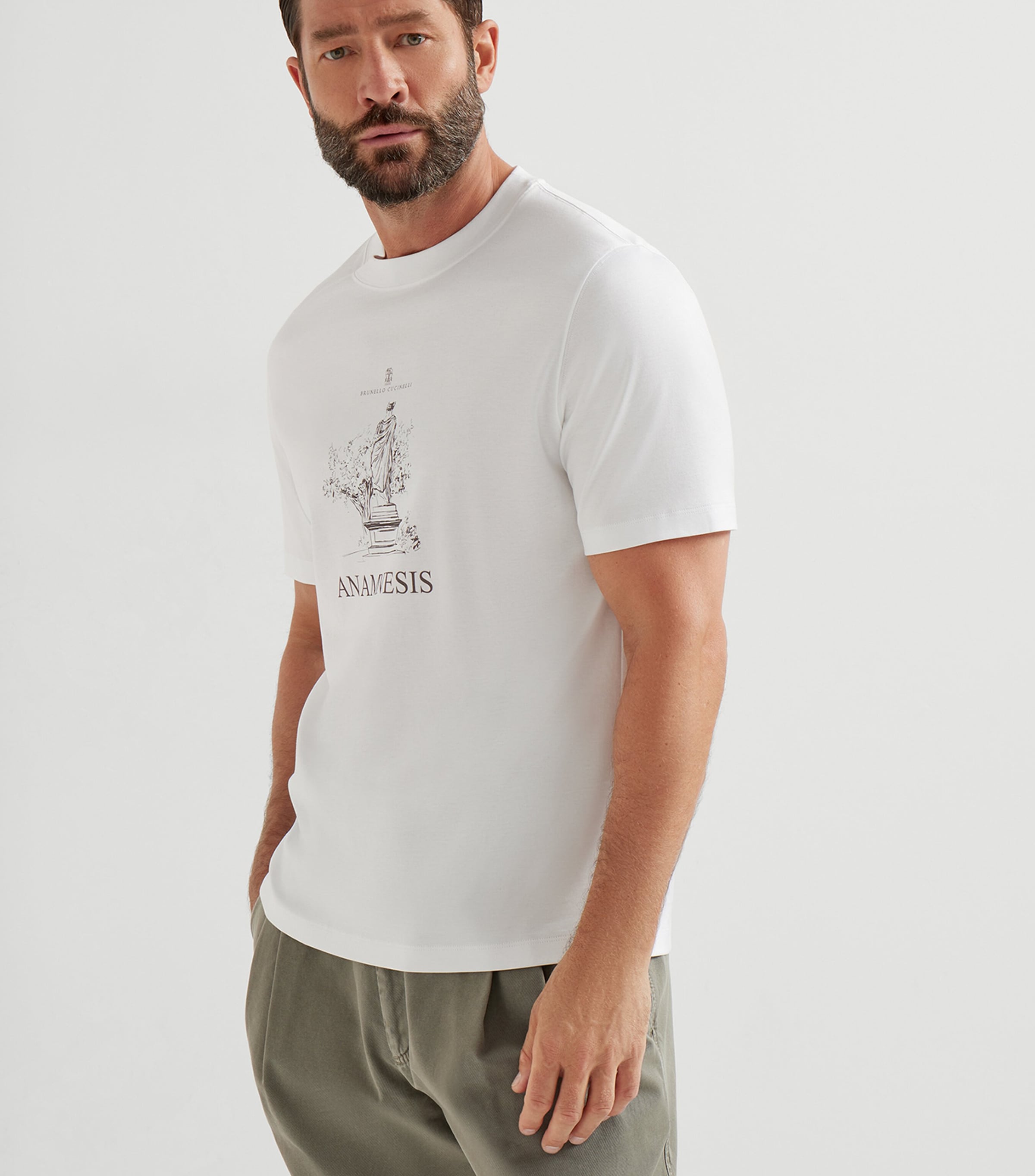 Cotton Anamnesis Print T-Shirt CC770 Image 2