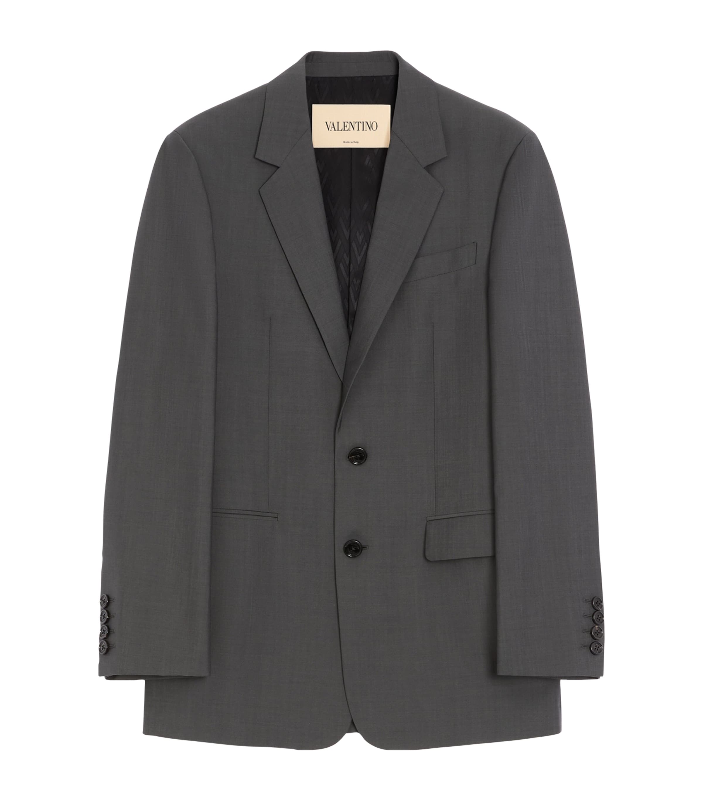 Valentino Mens Mohair-Wool Single-Breasted Blazer Image 1