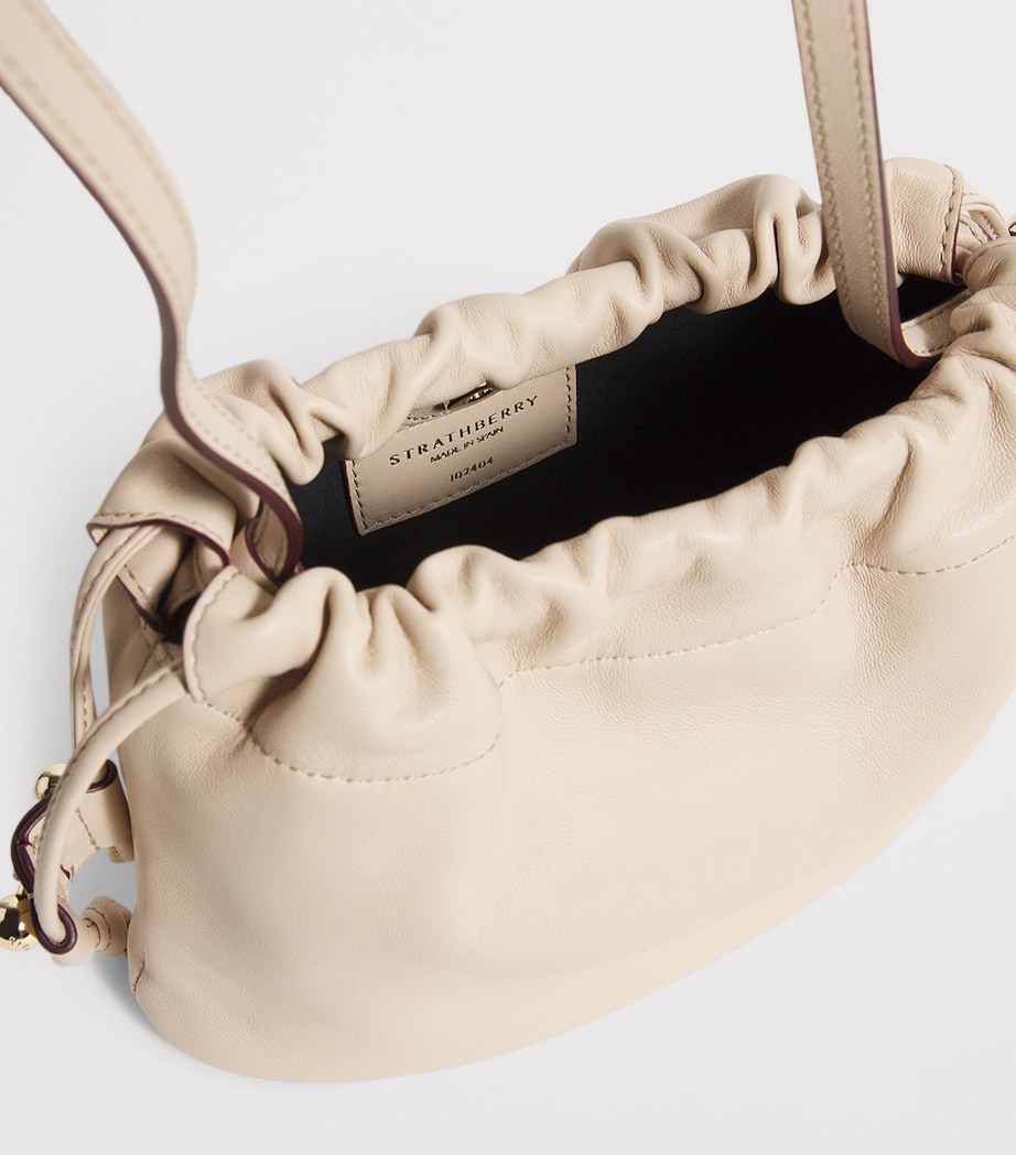 Leather Charlotte Clutch Bag OAT Image 4