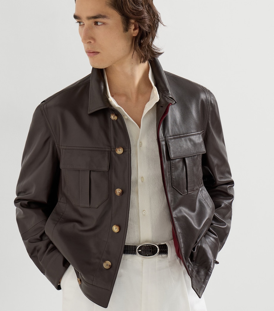 Nappa Leather Jacket CQV27 Image 4