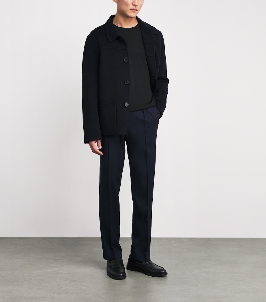 Merino Wool-Blend Sweater 3000 BLACK Image 2