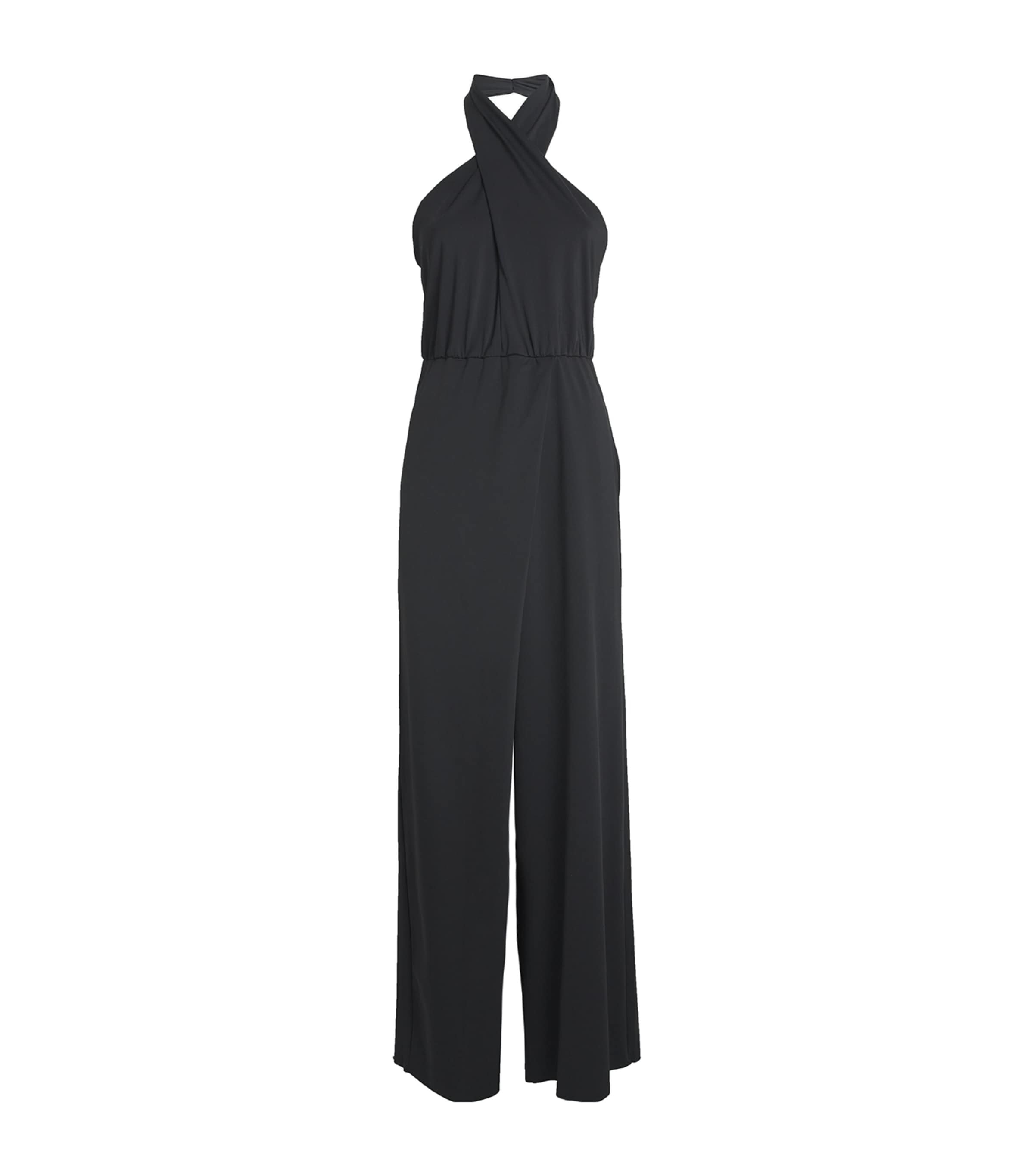 MAX & CO JERSEY HALTERNECK JUMPSUIT 