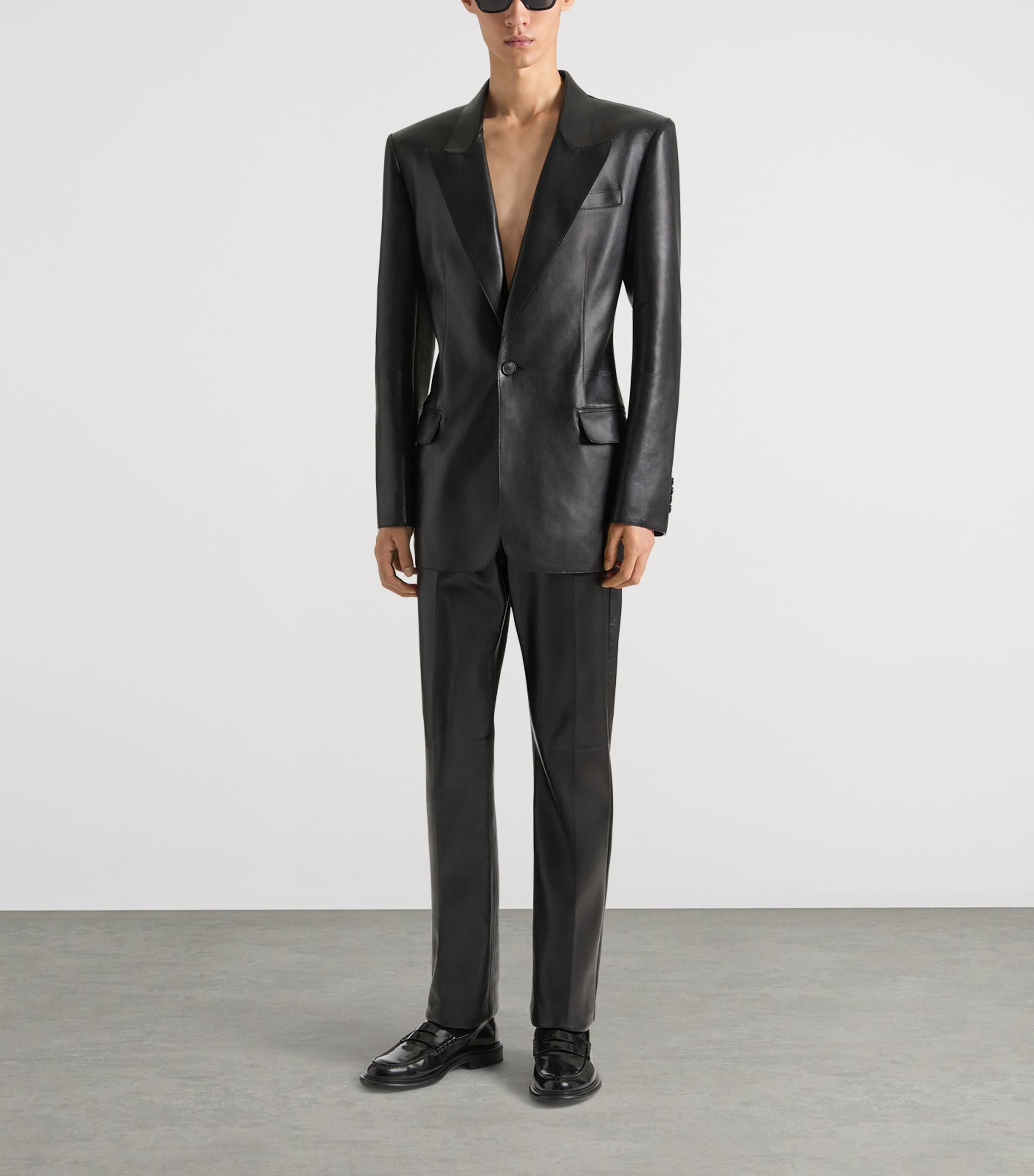 Patent Leather Loafers BLACK Image 2