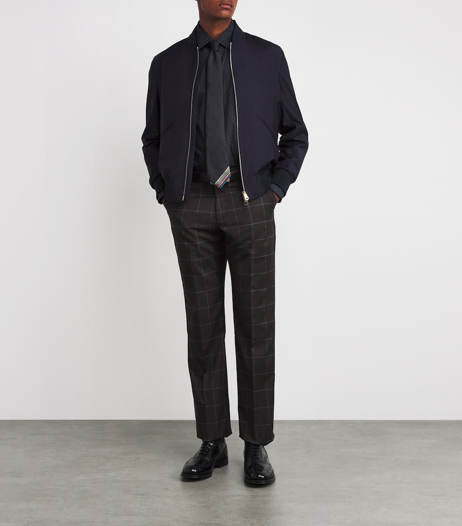 Polka Dot Tailored-Fit Shirt 47_NAVY Image 2