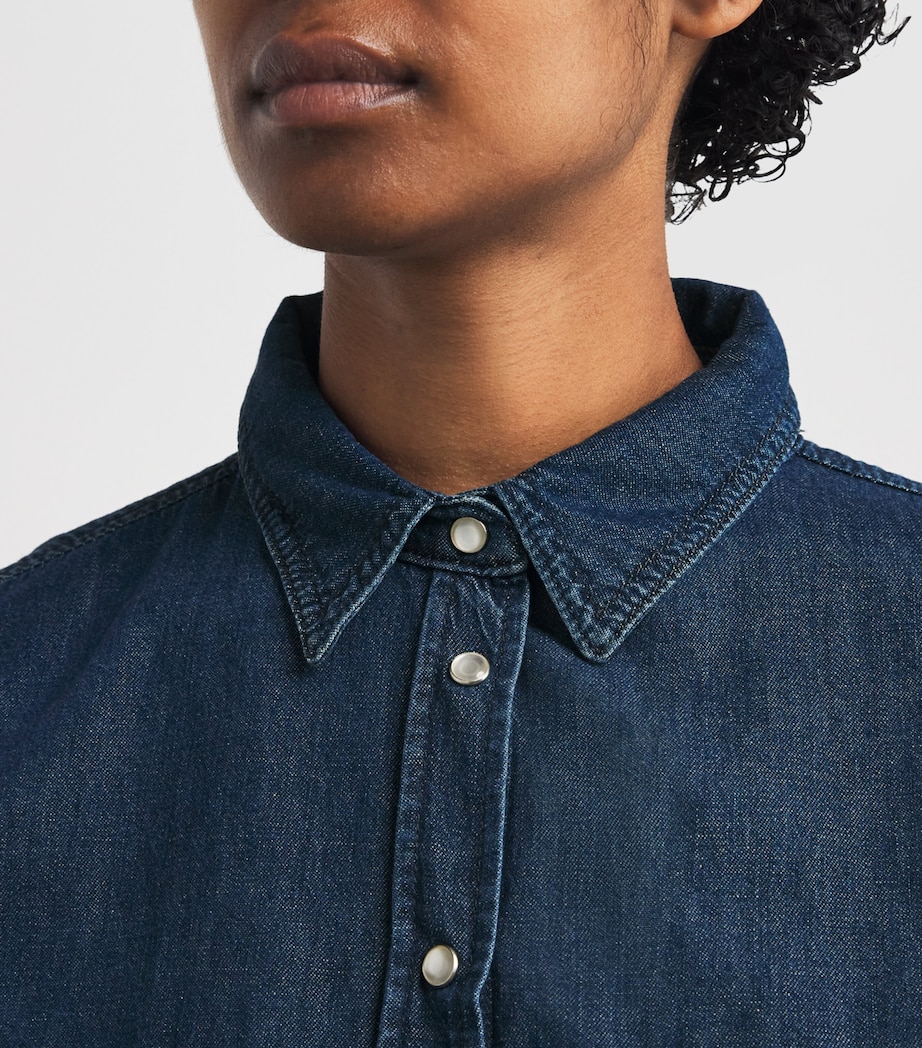 Denim Shirt NAVY Image 6