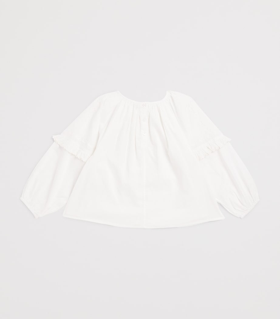 Organic Cotton Irisa Blouse (4-12 Years) OFF WHITE Image 2