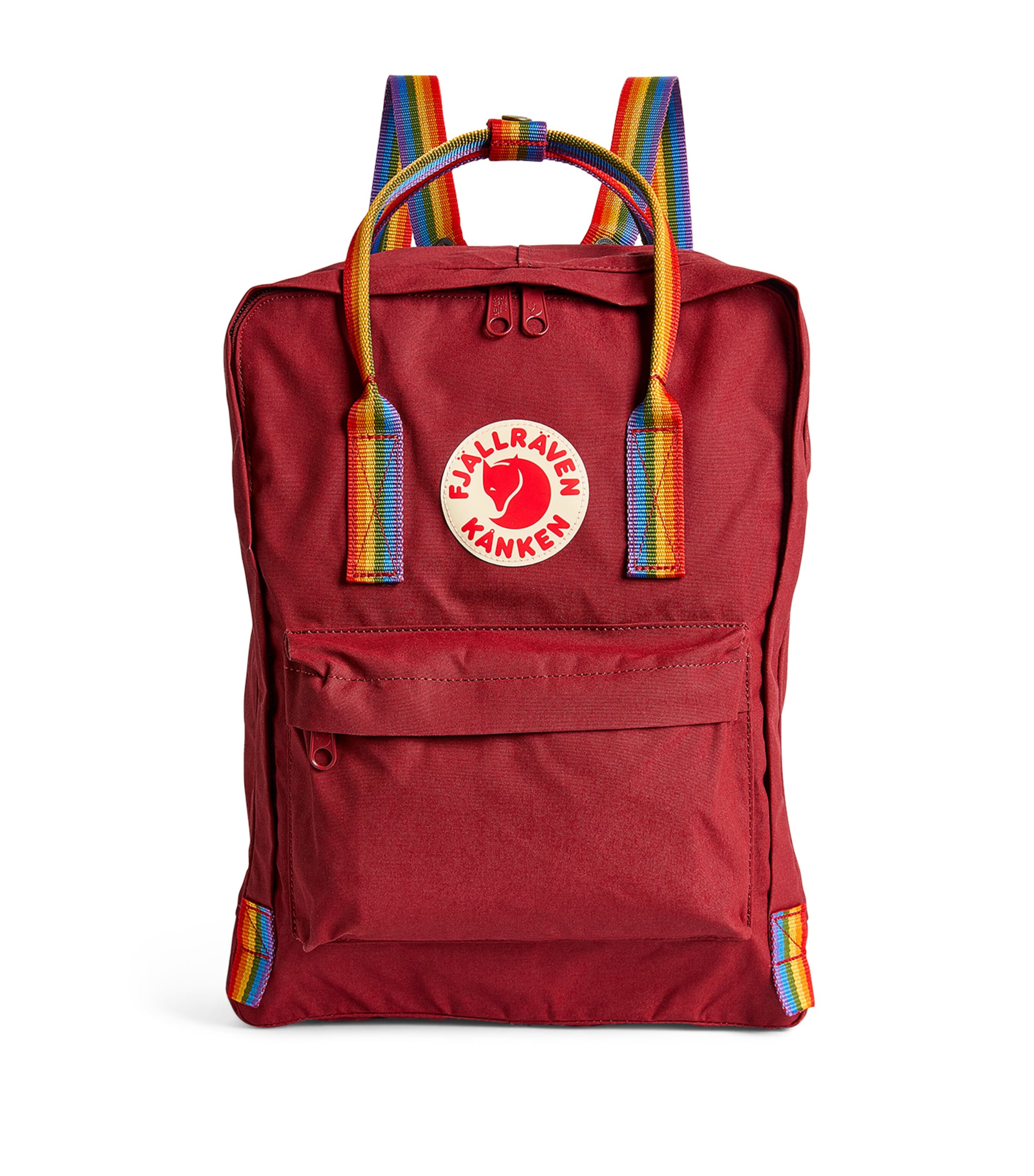 Fjall Raven Kids' Kånken Rainbow Backpack In Burgundy