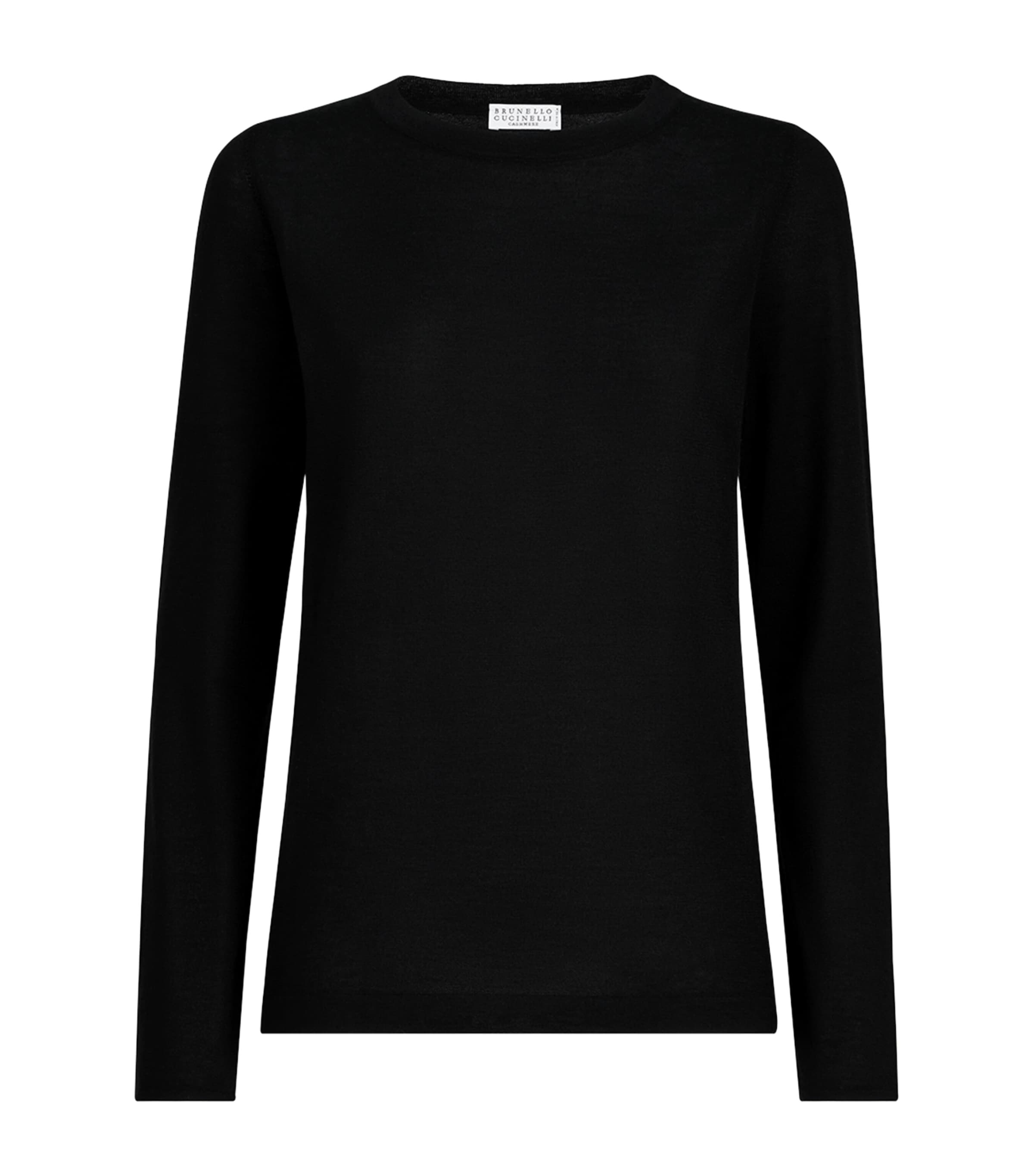 Brunello Cucinelli Womens Cashmere-Silk Sweater Image 1