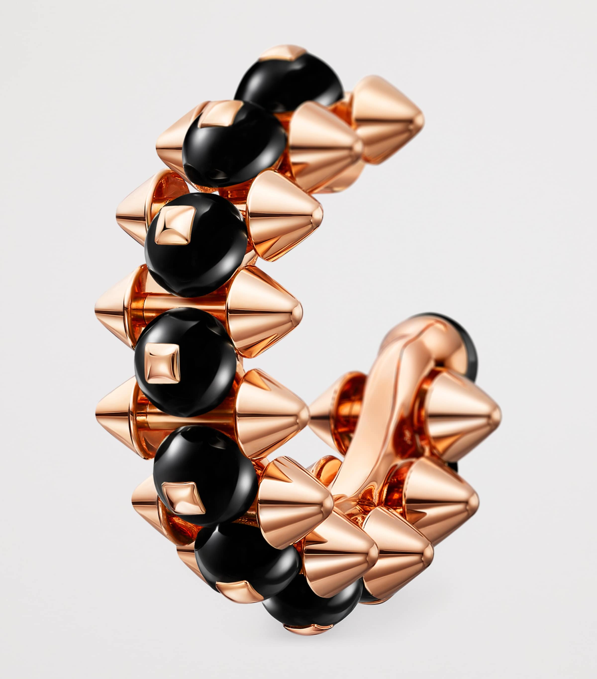 Cartier Rose Gold and Onyx Clash de Cartier Hoop Earrings Rose Gold Image 4