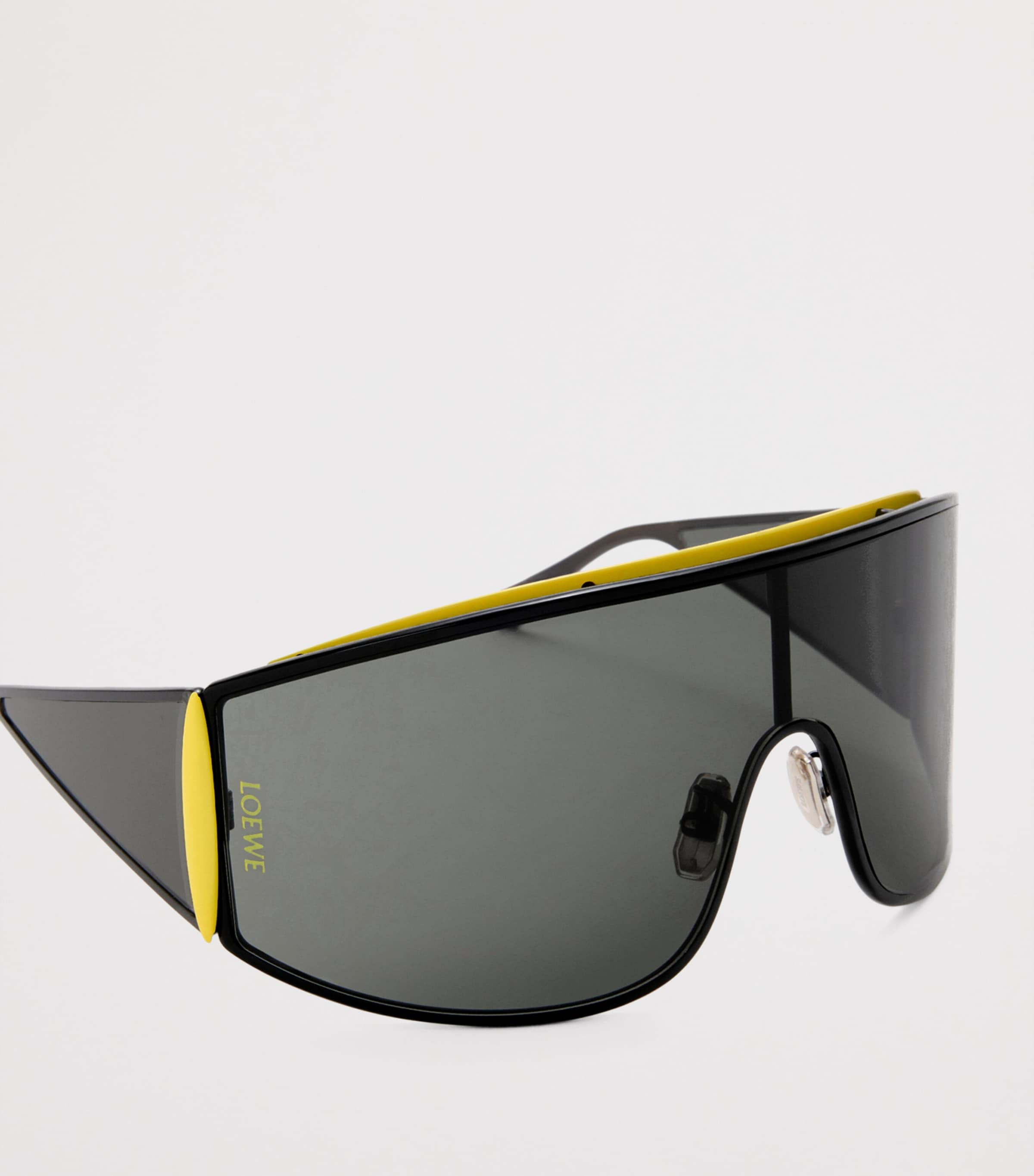 LOEWE Metal Speed Shield Sunglasses Black/yellow Image 3