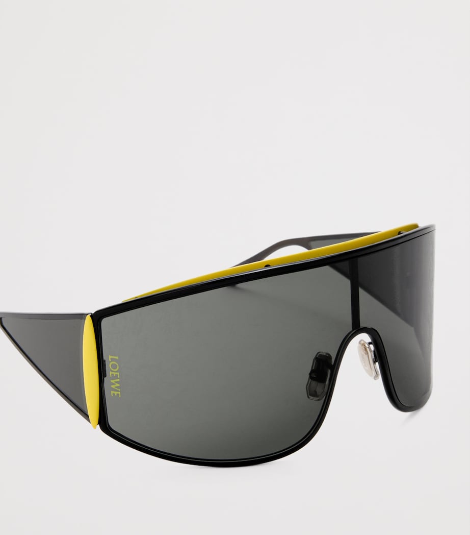 LOEWE Metal Speed Shield Sunglasses Black/yellow Image 3