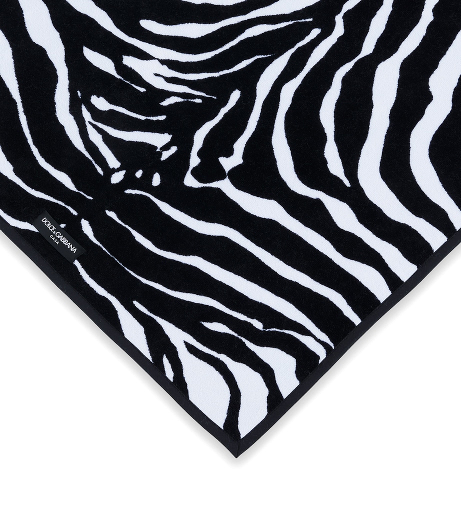 Cotton Zebra Print Hand Towel (60cm x 110cm) UZ003ZEBRA Image 3