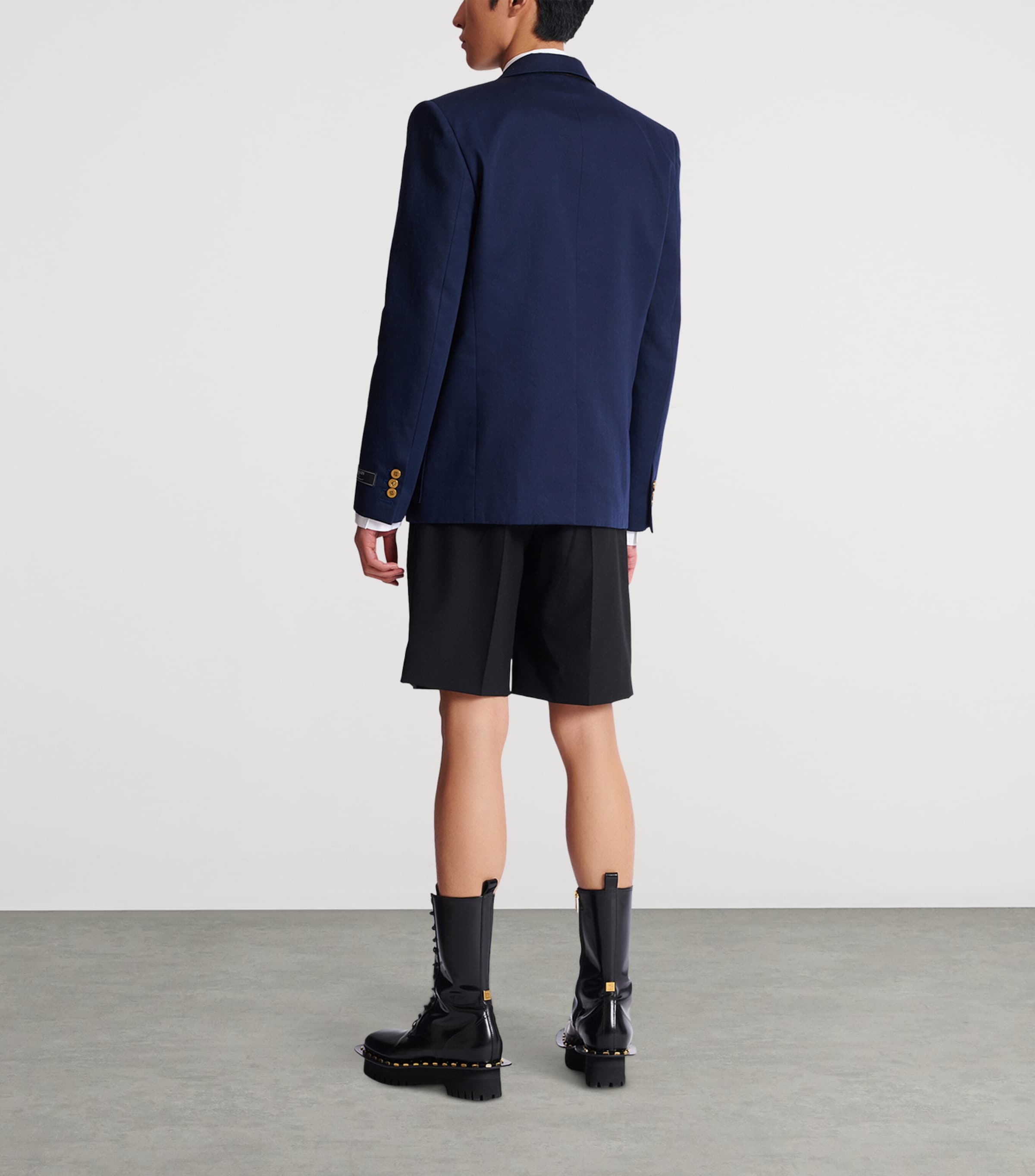 Cotton Twill Blazer 6UB MARINE Image 8