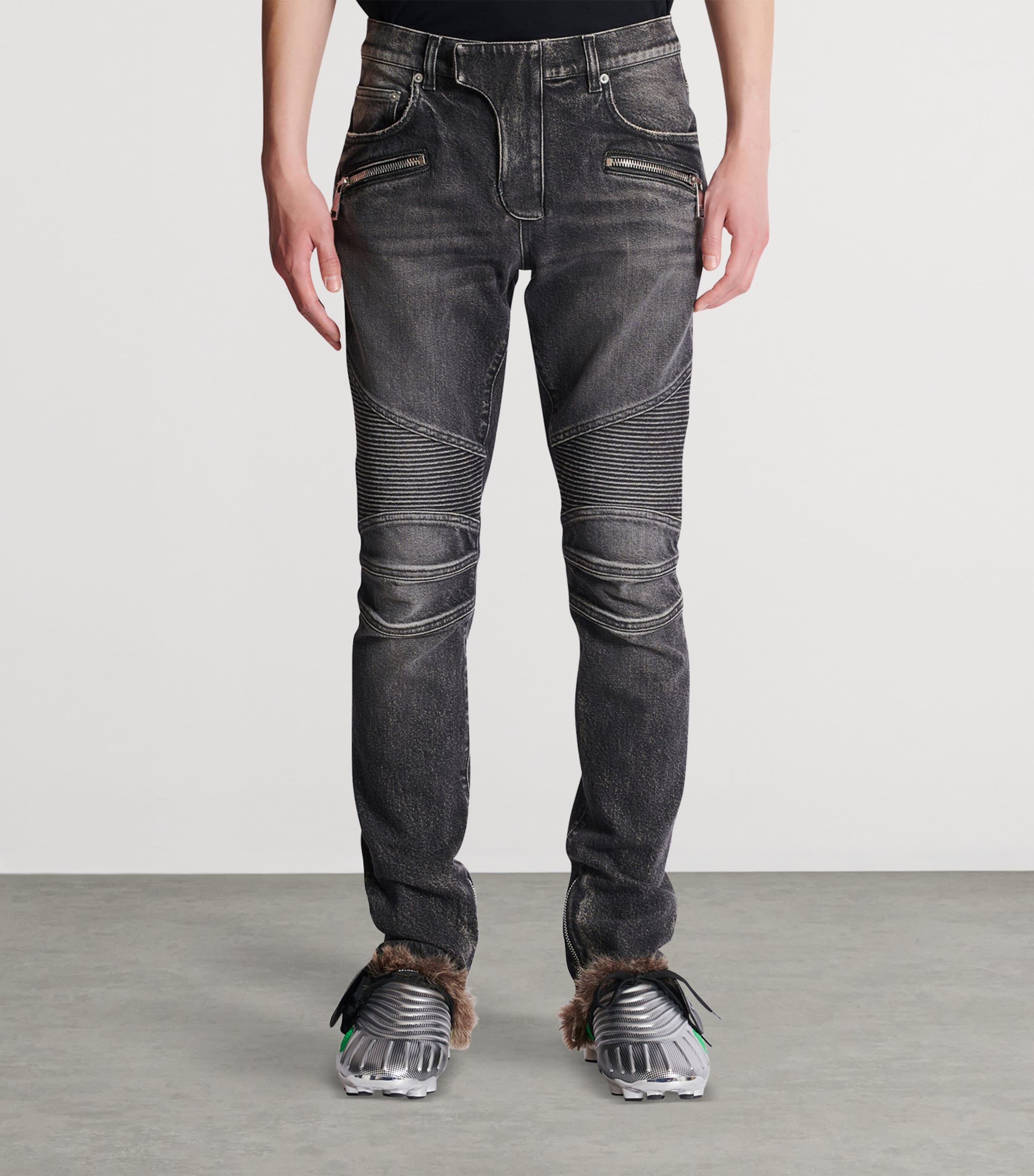 Biker Slim Jeans 9AZ GRIS DENIM Image 4