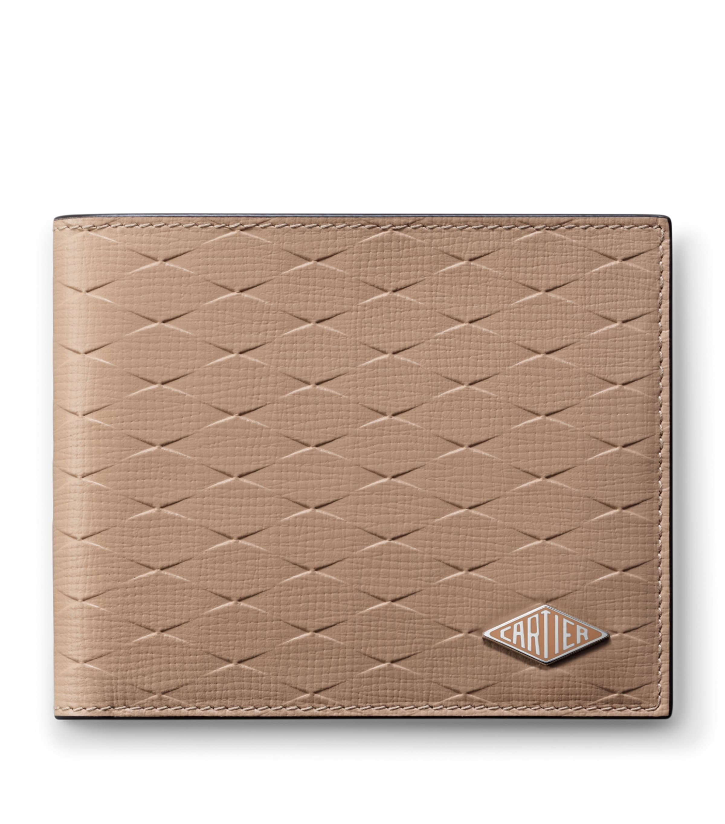 Cartier Leather Cartier Losange Wallet Beige Image 1