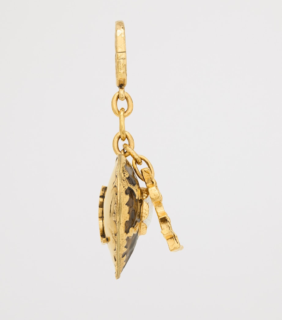 Saint Laurent Cassandre Heart Bag Charm Image 3