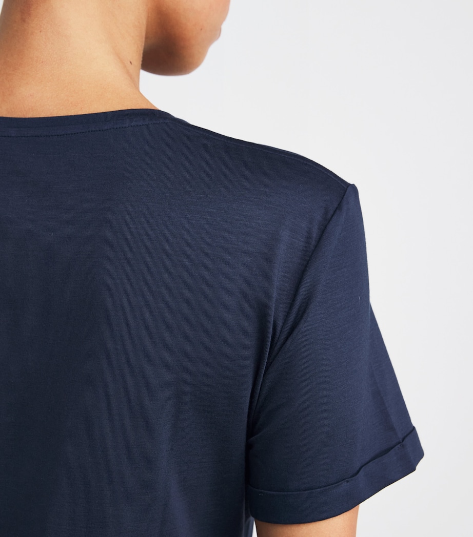 V-Neck Micro Nightdress NAVY Image 6