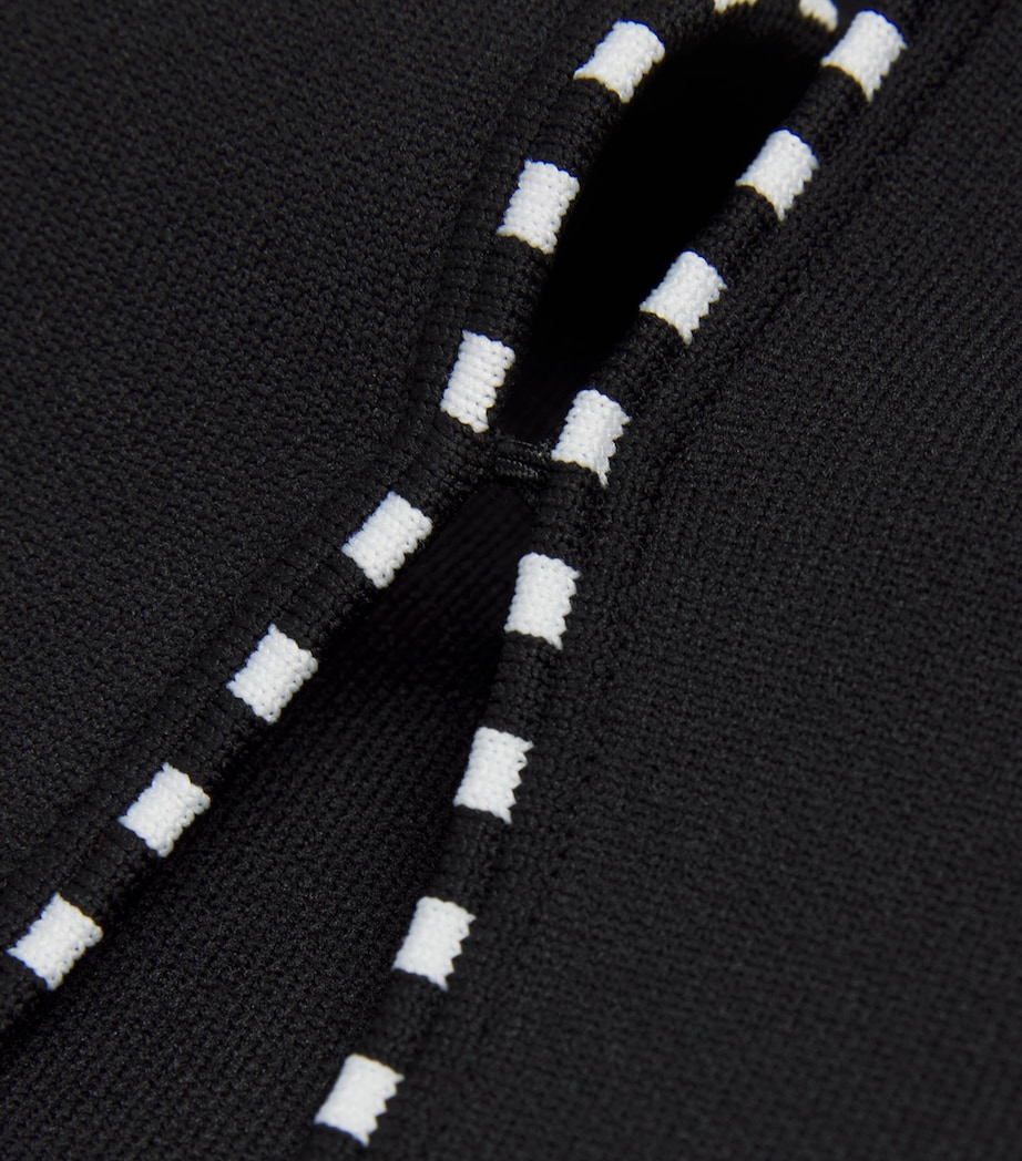 Cropped Cardigan BLACK/ECRU Image 5