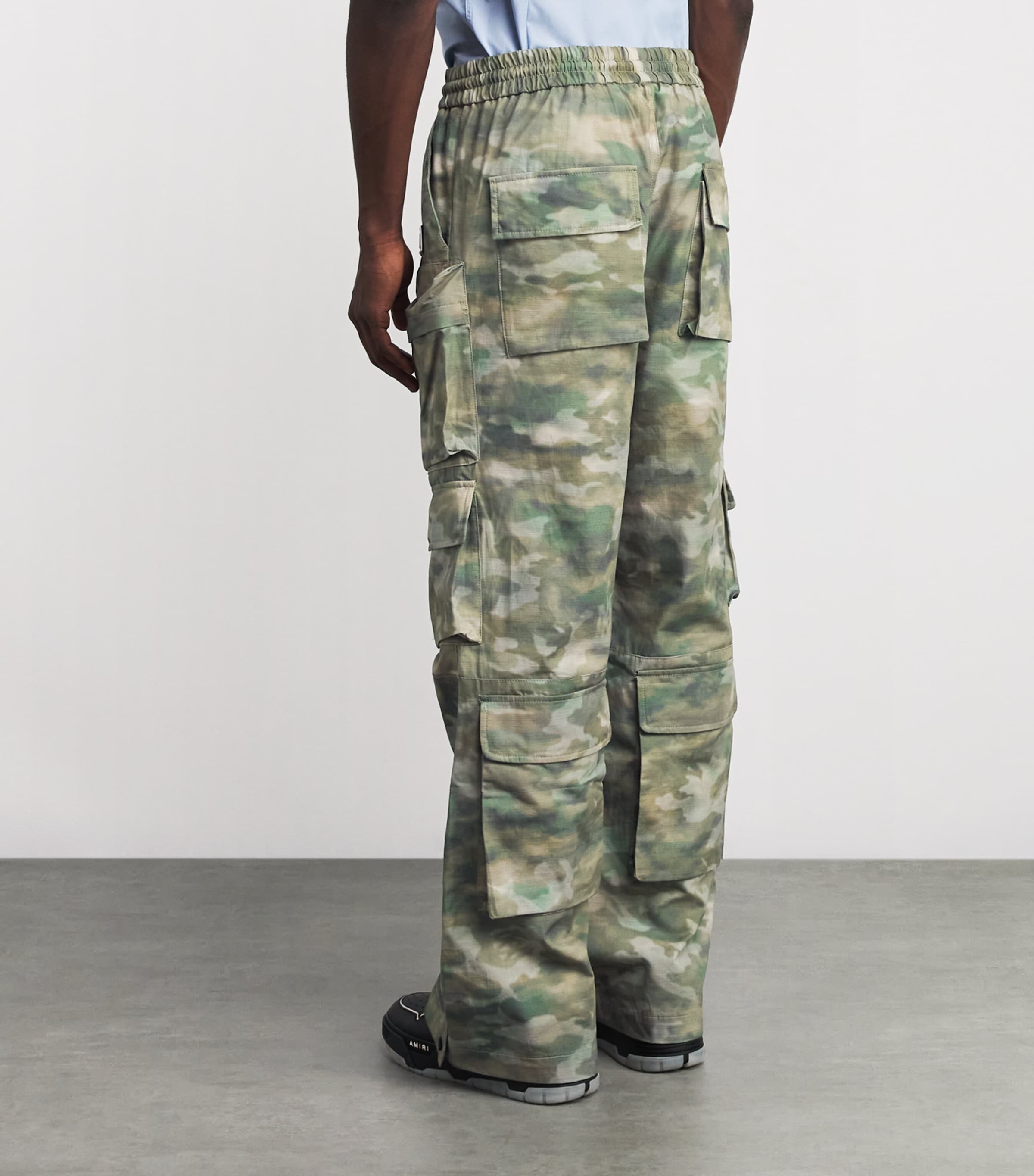 Cotton Camo Cargo Trousers CAMO Image 4