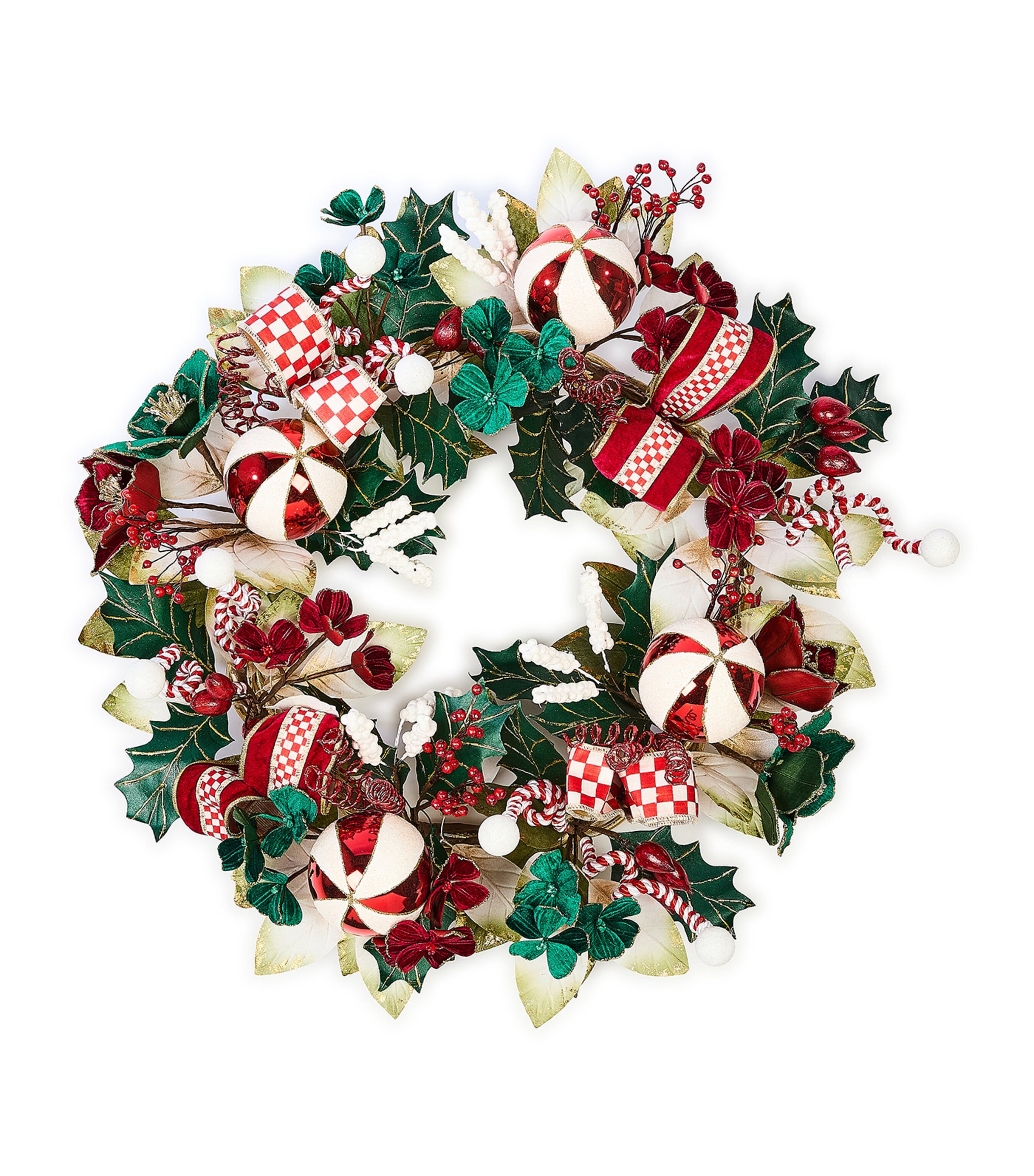 MacKenzie-Childs Holly Wreath (66cm) | Harrods AE