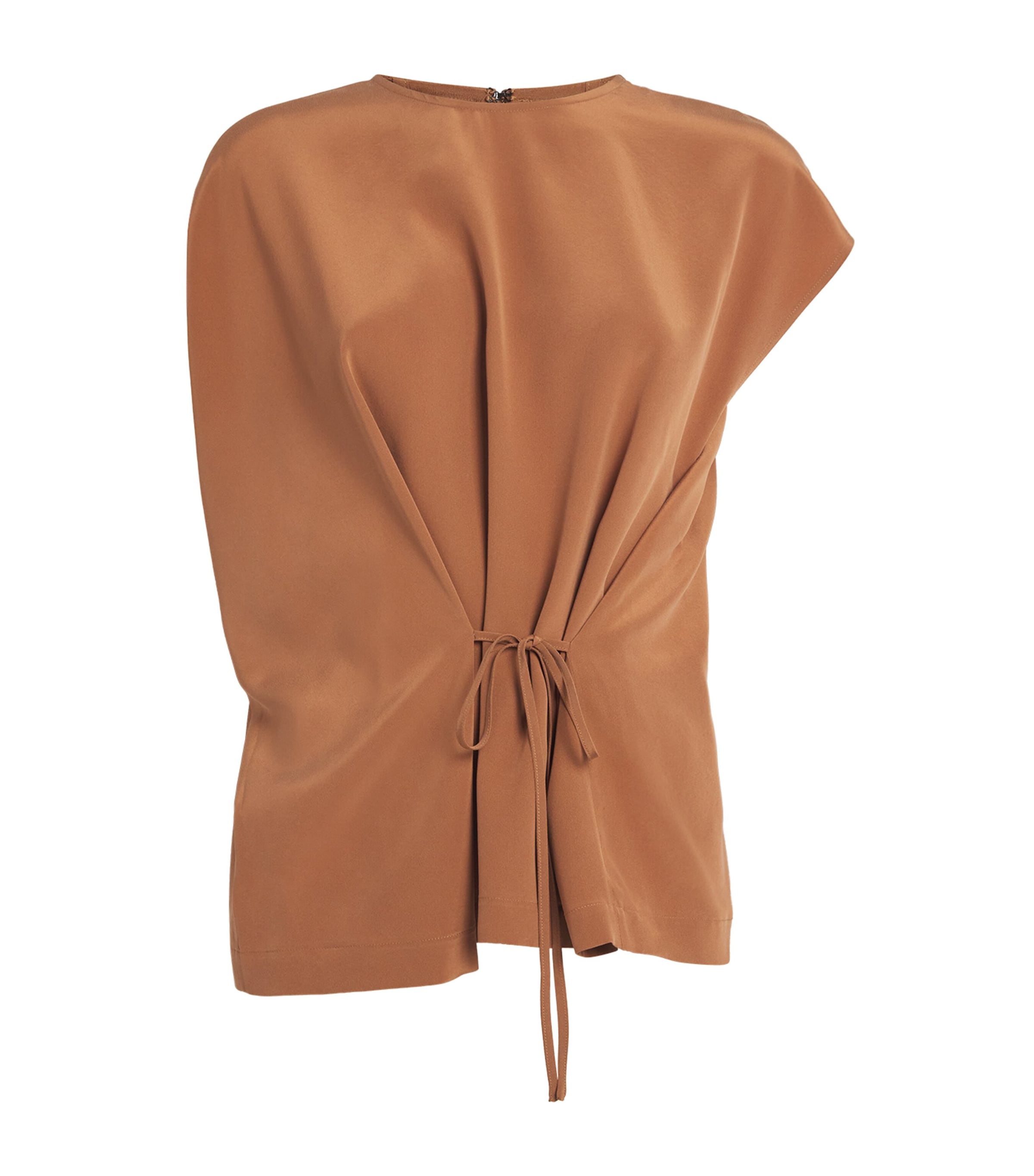 Yves Salomon Womens Silk Crepe Top Image 1