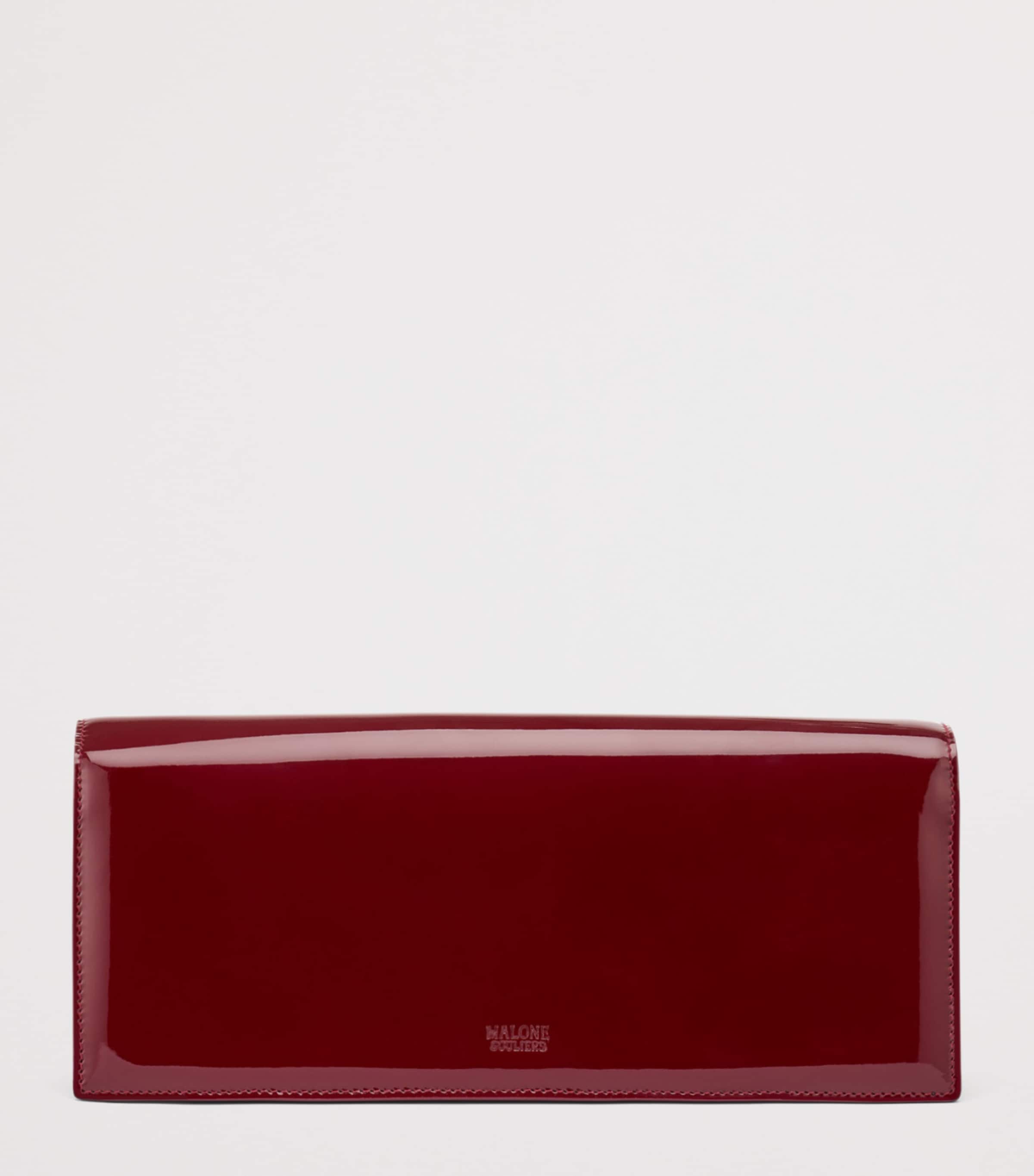 Malone Souliers Patent Leather Vivien Clutch Bag Rosewood Image 5