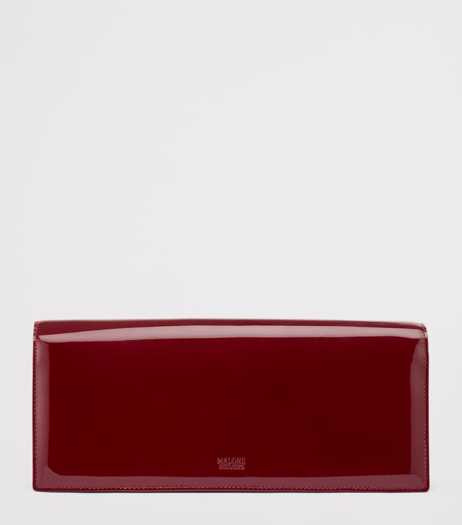 Malone Souliers Patent Leather Vivien Clutch Bag Rosewood Image 5