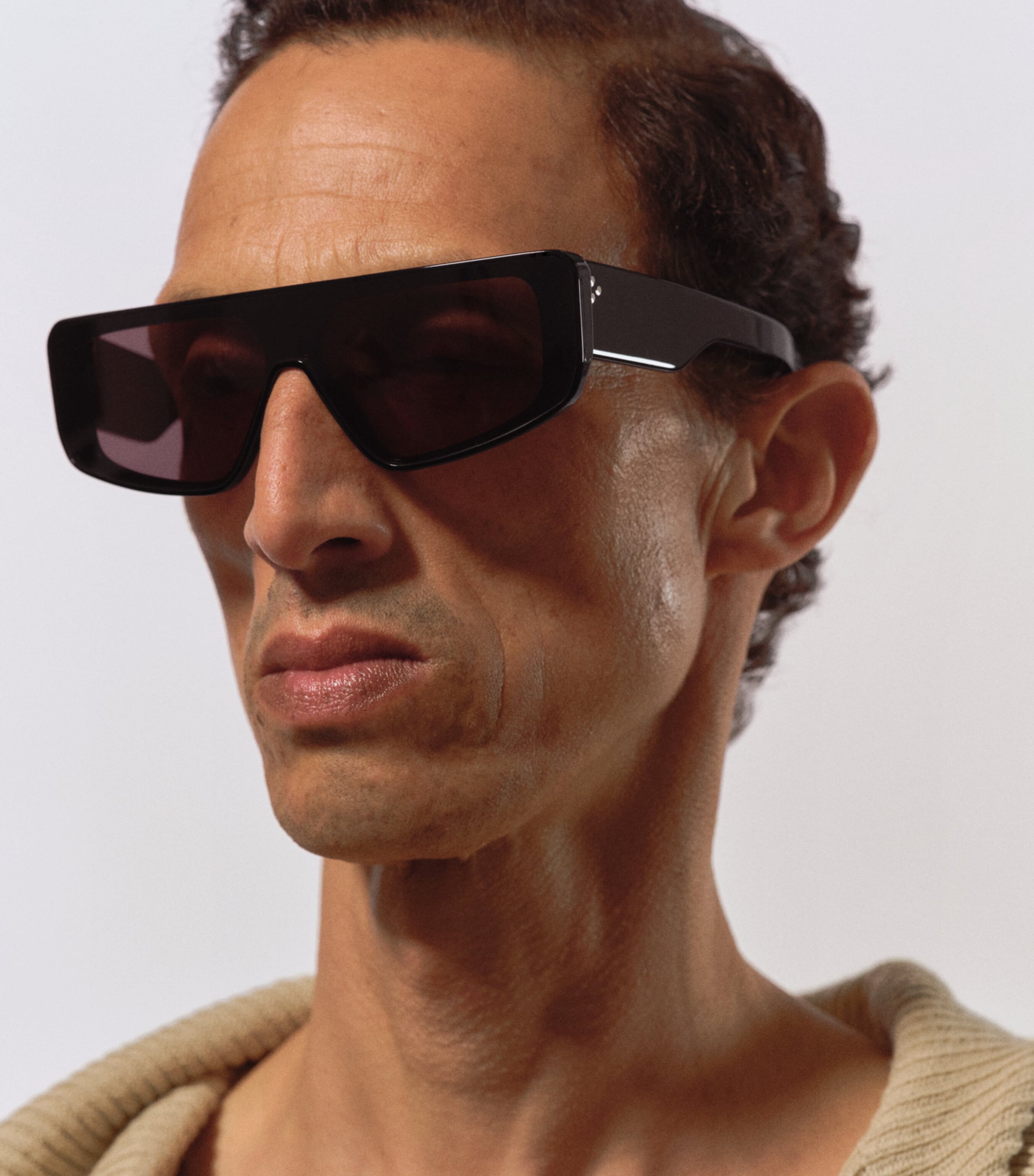 Rick Owens Geometric Performa Sunglasses Blk Image 4